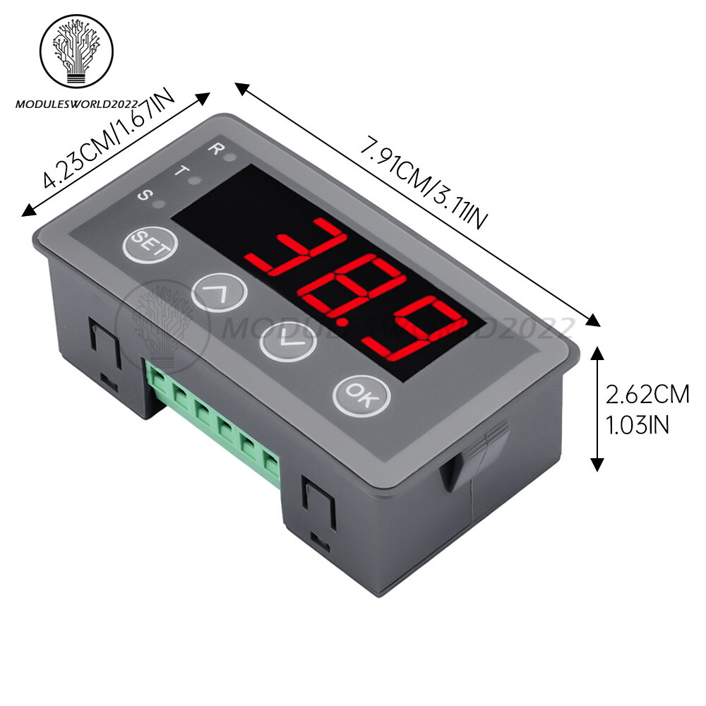 DC 6/8-25V 40/50mA 0.56″ 4-digit Tube Potentiometer Sensor Digital Display Meter