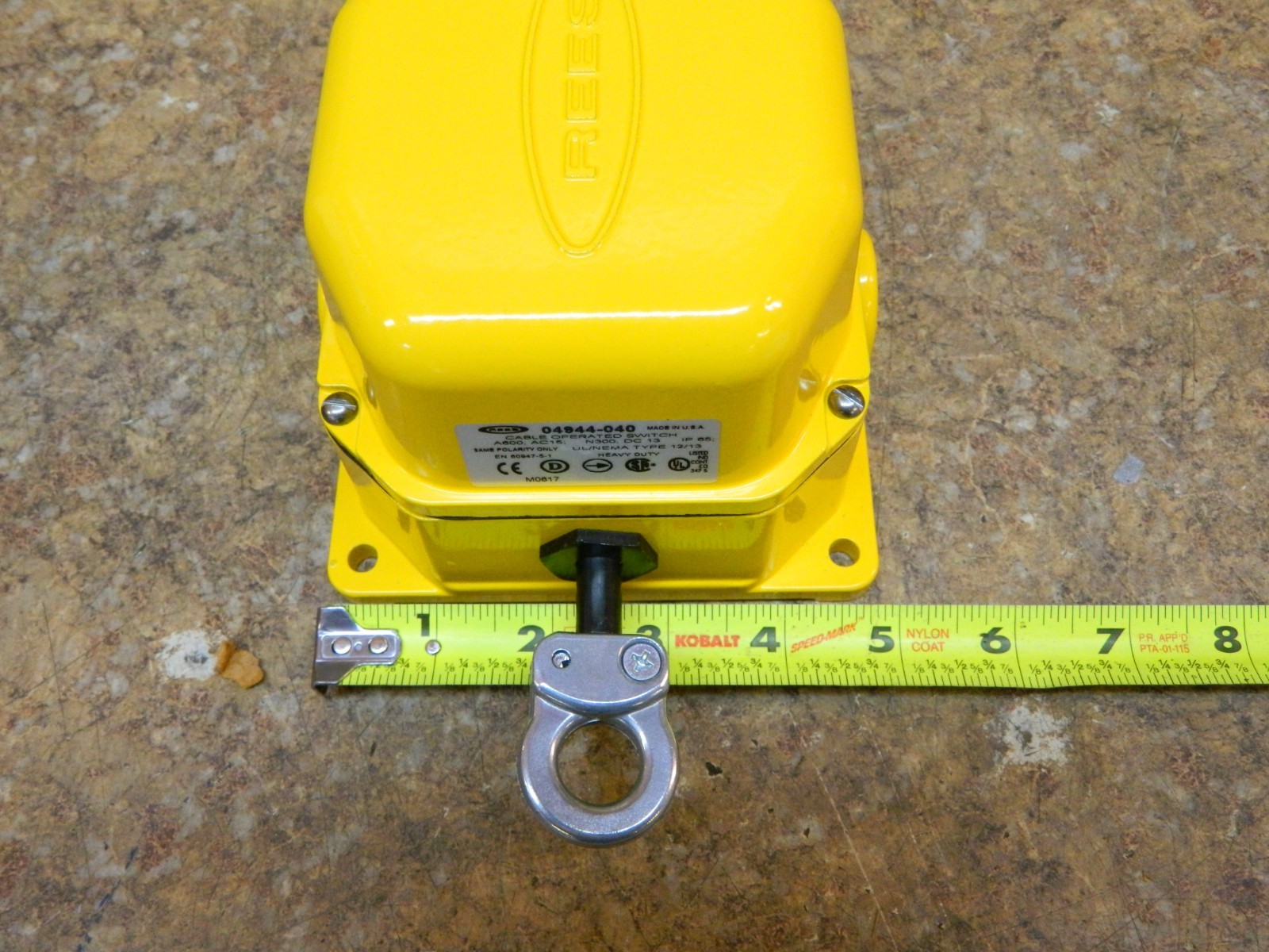 REES 04944-040 CABLE OPERATED SWITCH 15 LBS. TRIP FORCE TYPE 12 & 13 ENCLOSURE