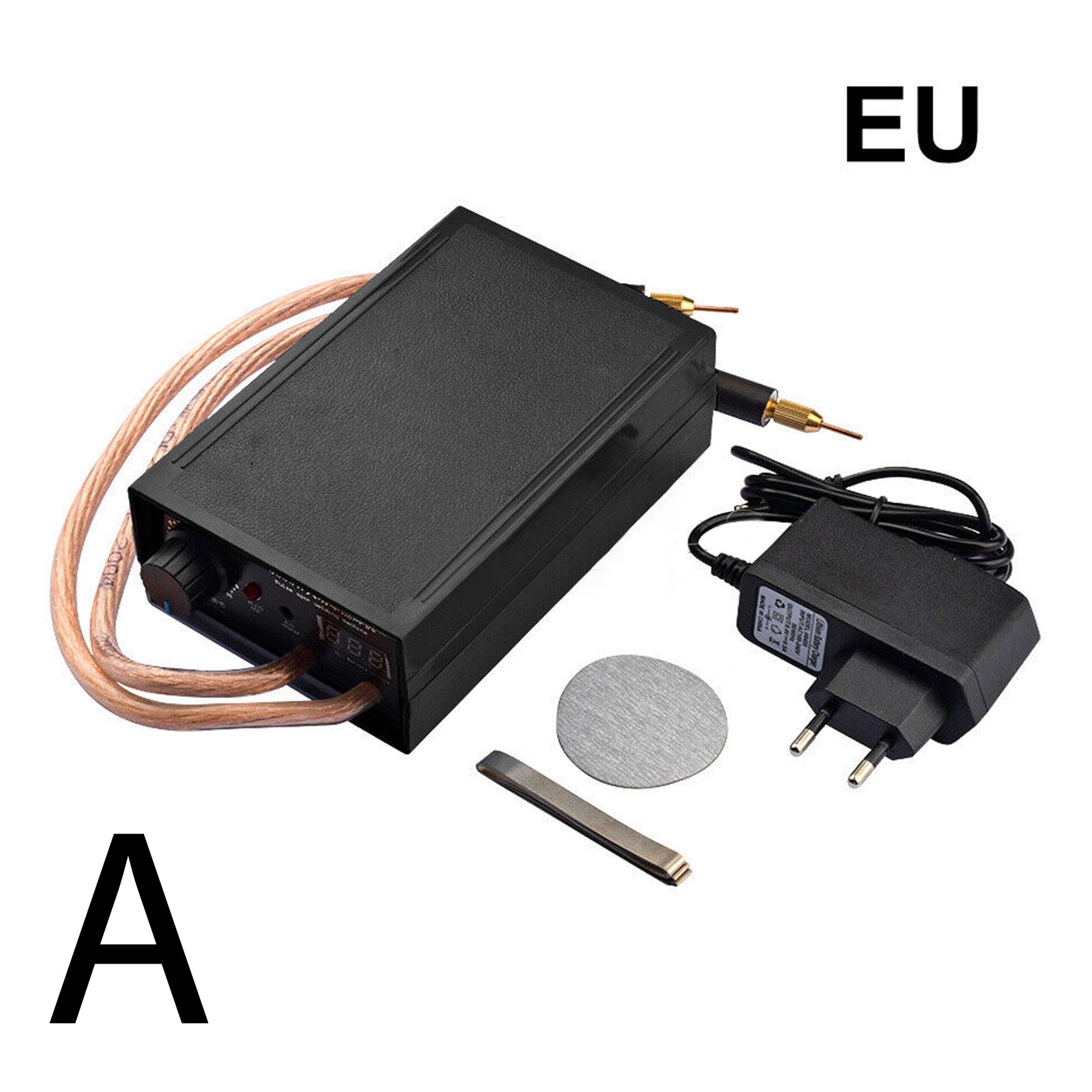 8000W Mini Spot Welder Machine DIY Kit Battery Spot Welding Pen Tools Black NEW
