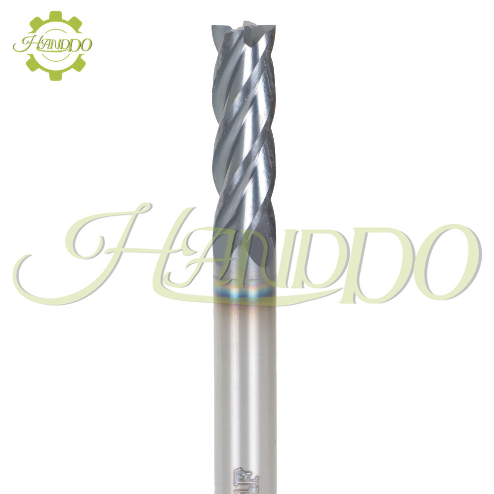 5 Pcs 3/16″ 4 Flute 2″ Overall Length Regular Carbide End Mill – TiALN COATED