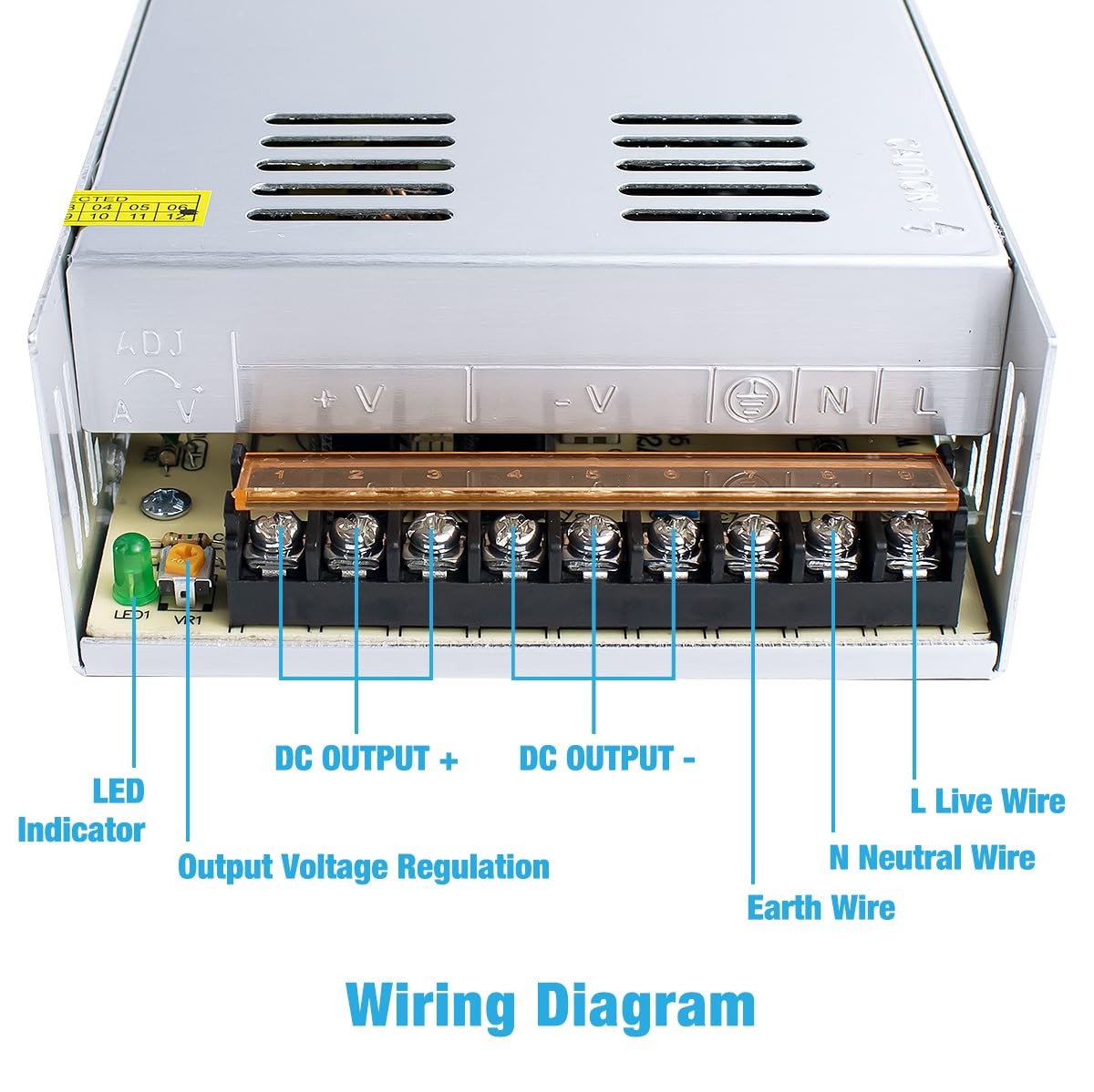 Ac 110v/220v To Dc 12v 30a 360w Universal Regulated Switching Power Supply Trans