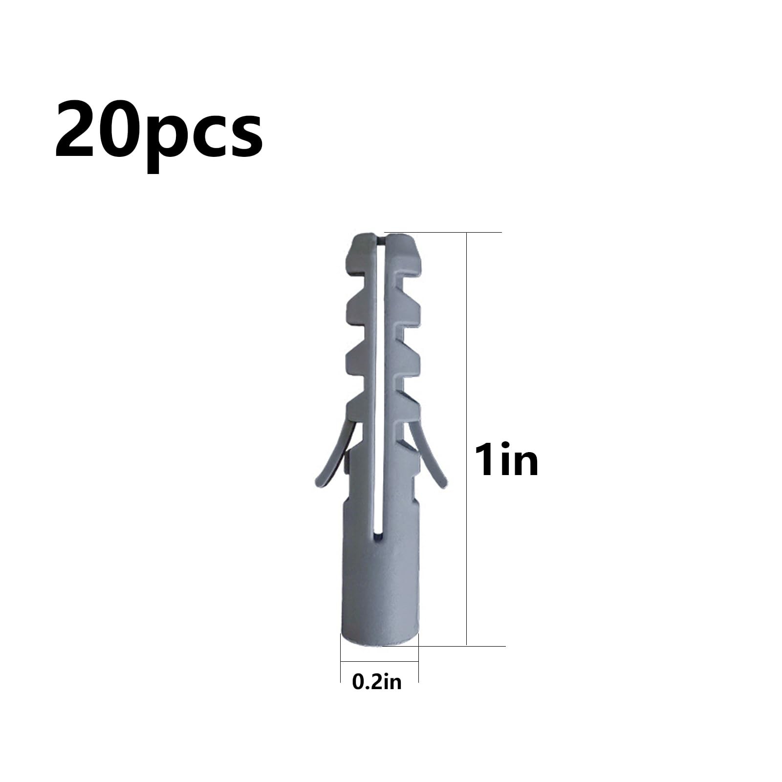Wensilon (274 pcs) Plastic Drywall Wall Anchors Kit with Screws， Concrete