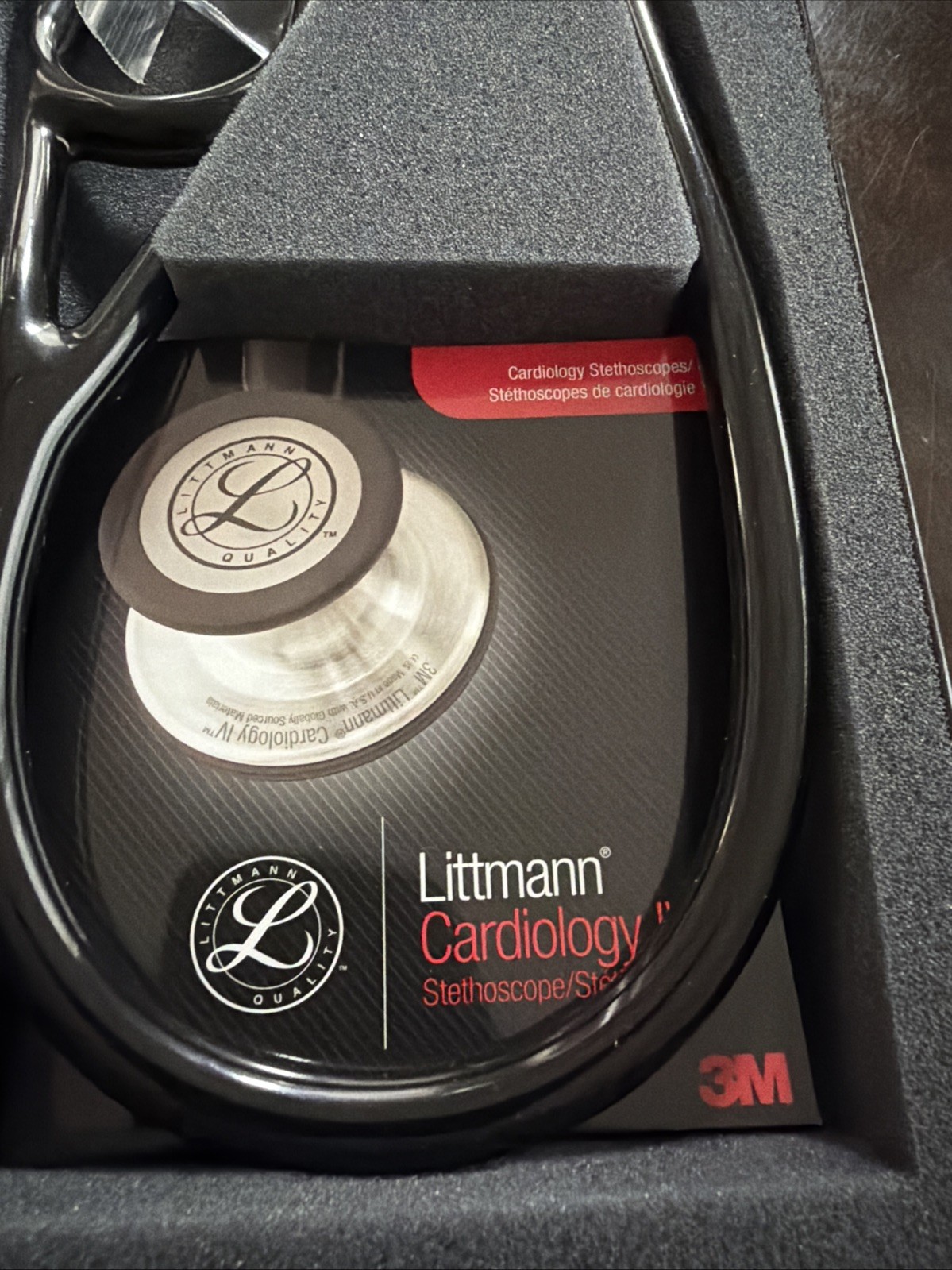 3M™ Littmann® Cardiology IV™ Stethoscope, High Polish RainbowBlack NEW 6240