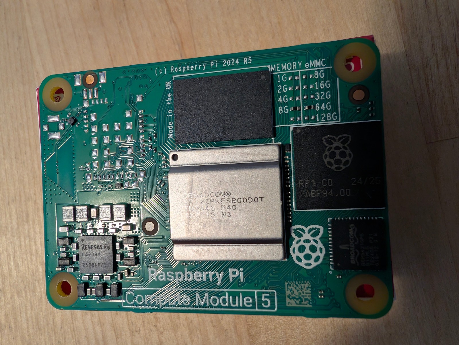 Raspberry Pi Compute Module CM5 8GB RAM 64GB eMMC no wireless CM5008064