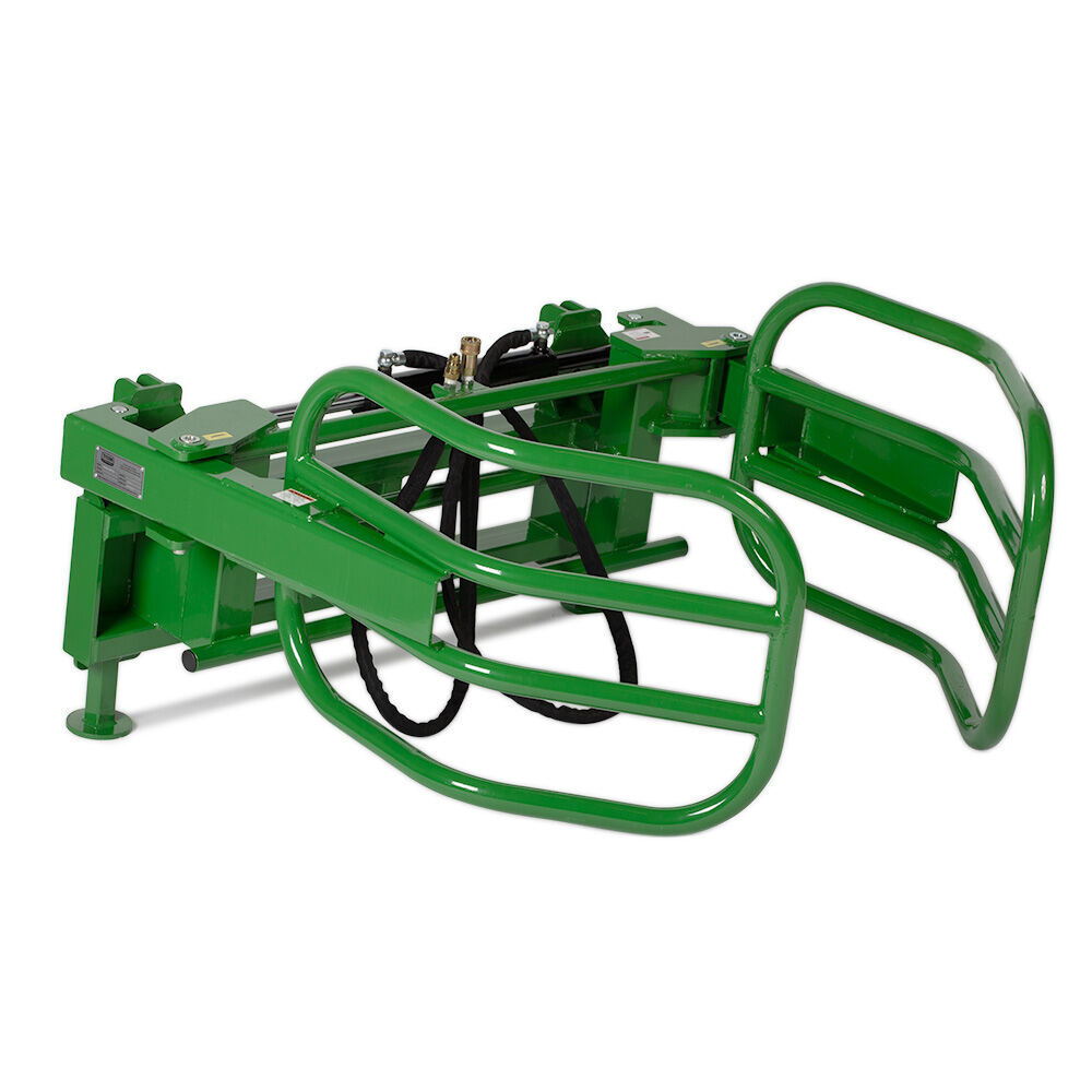 Titan Attachments Round Hay Bale Gripper Fits John Deere Hook and Pin Tractors