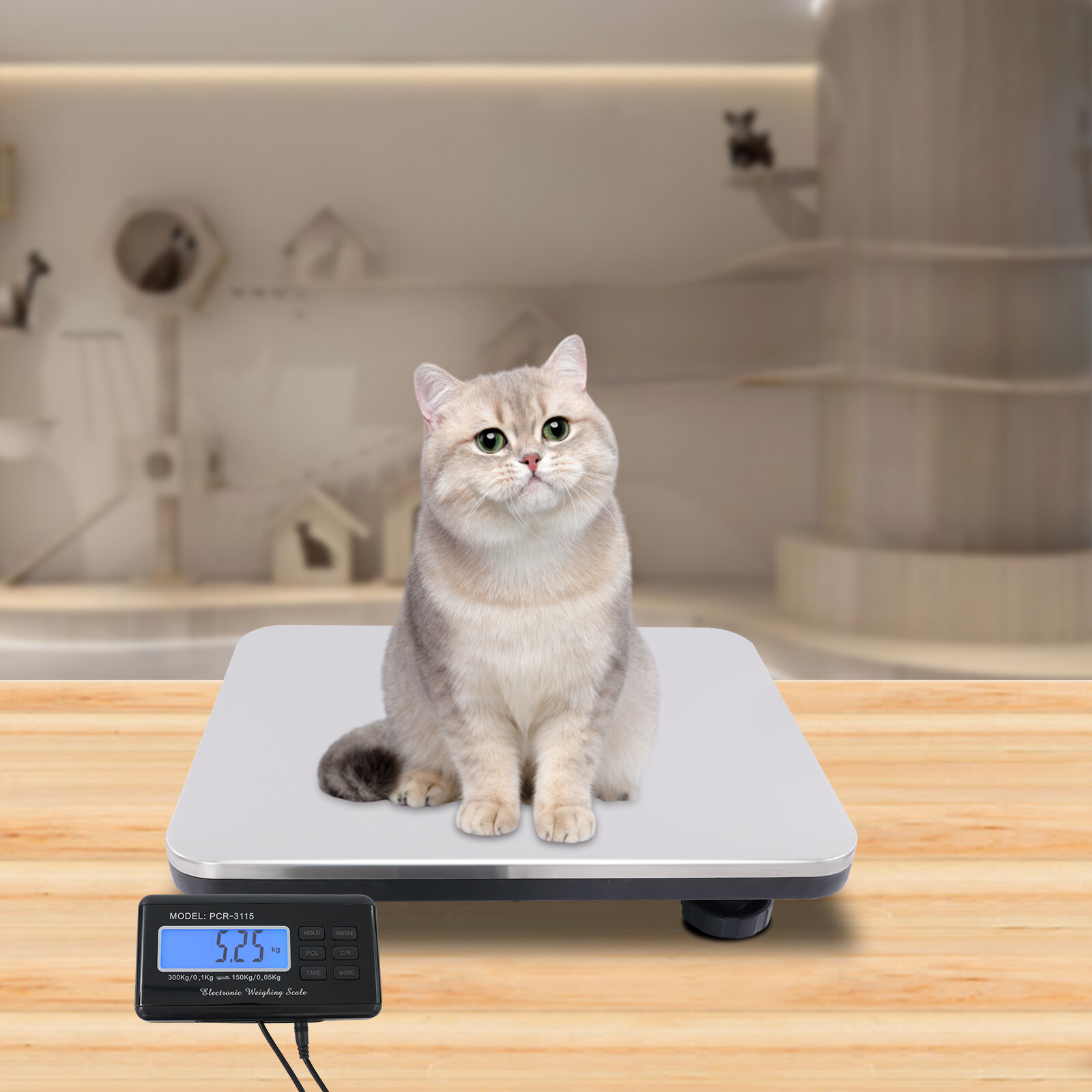 660LB Heavy Duty Digital Industry Shipping Postal Platform Scale Weight 300kg
