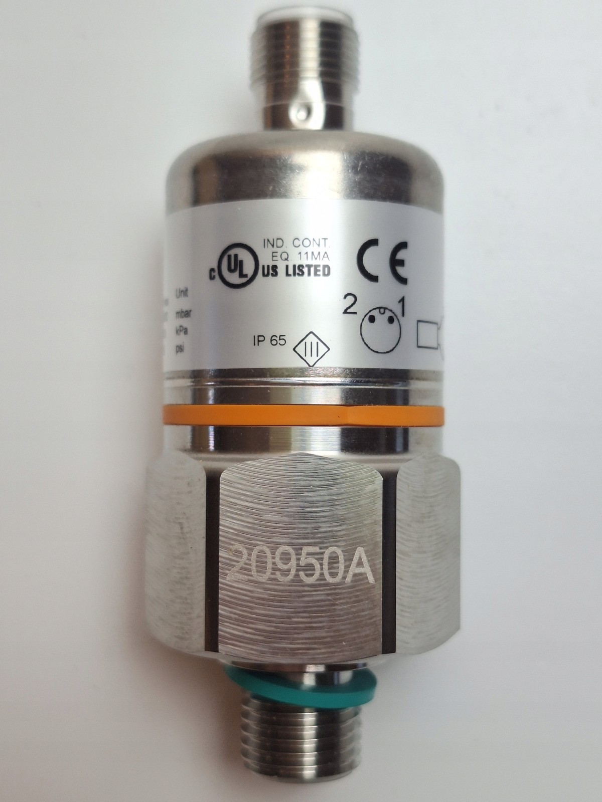 IFM PA3589 Industrial Ceramic Pressure Transmitter 0–0.1 bar G1/4 4–20 mA