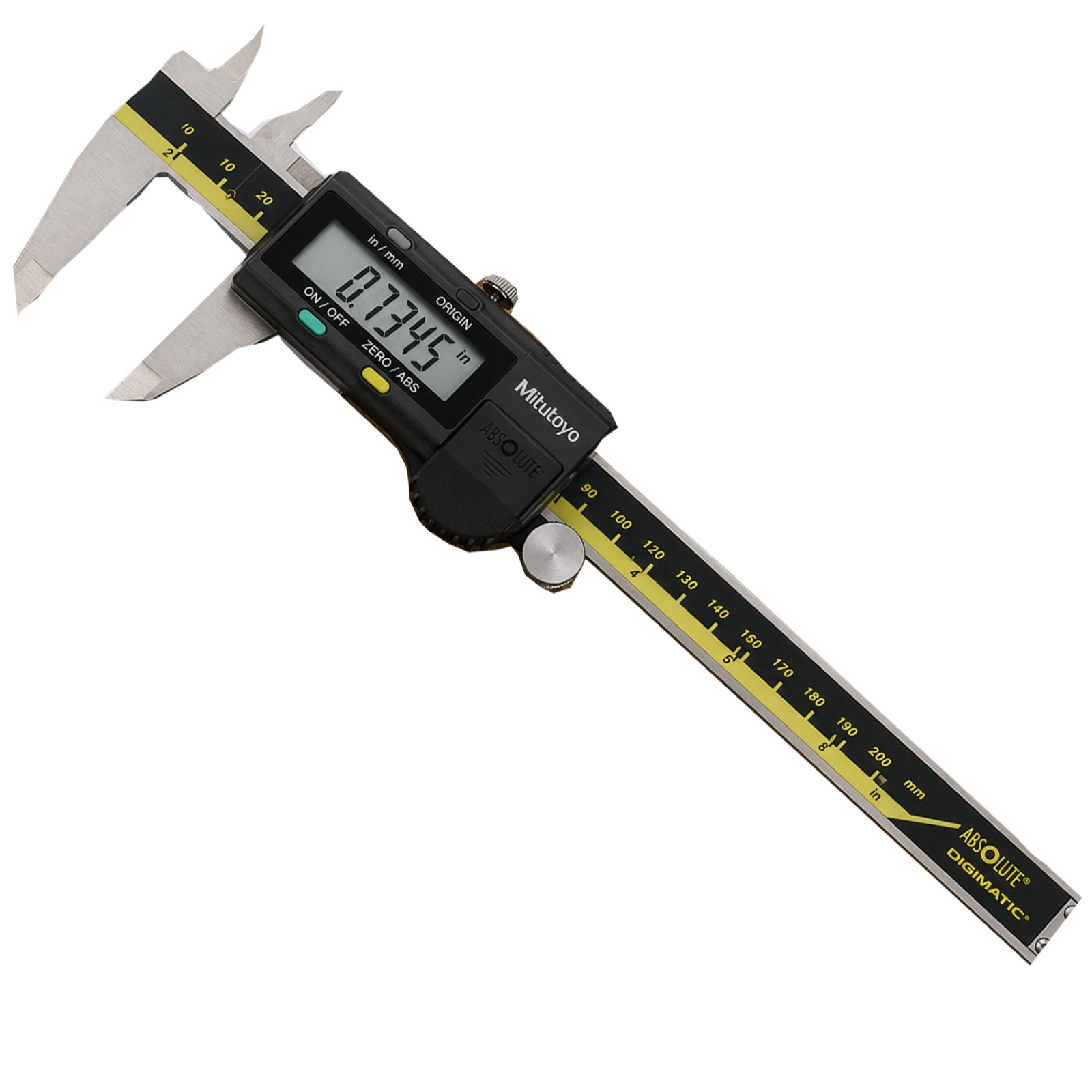 Mitutoyo 500-197-30 8″ (200mm) Absolute Digimatic Digital Caliper LCD Display