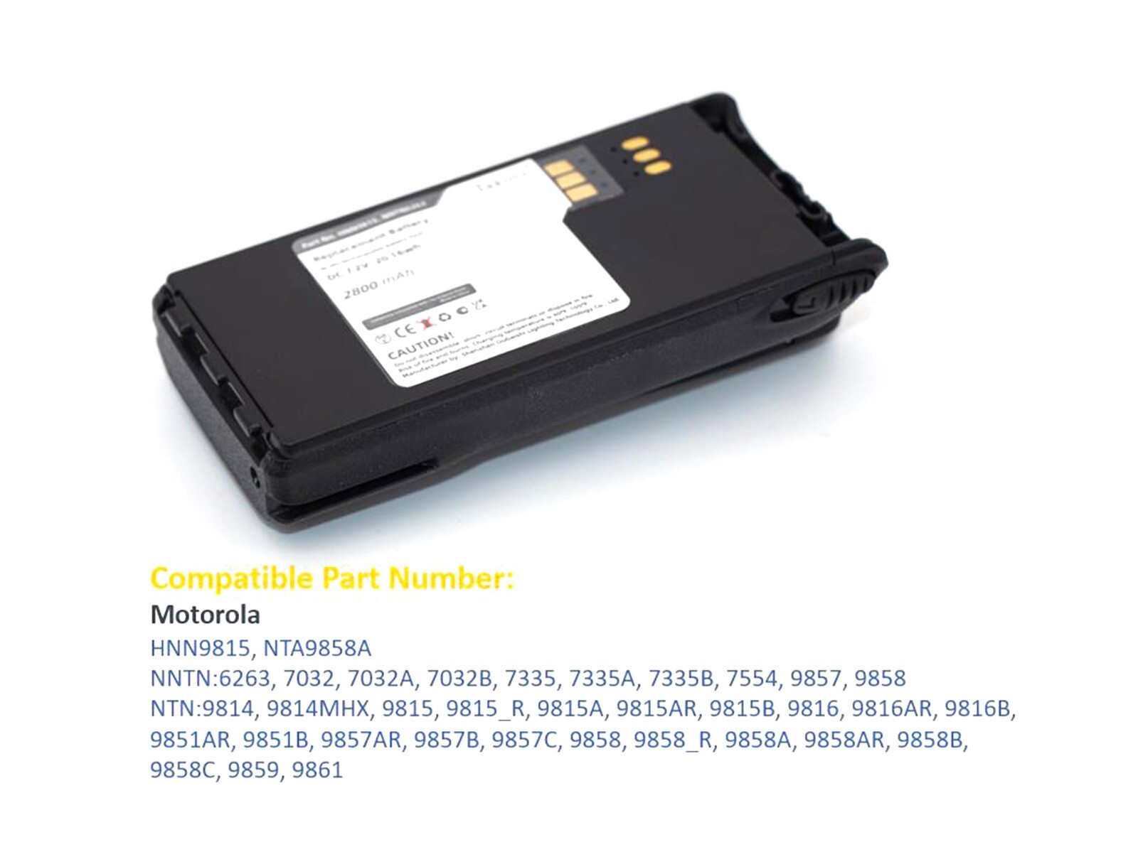 2pcs Battery for HNN9815, NNTN6263, NNTN7032, NNTN7032A, NNTN7032B, NNTN7335