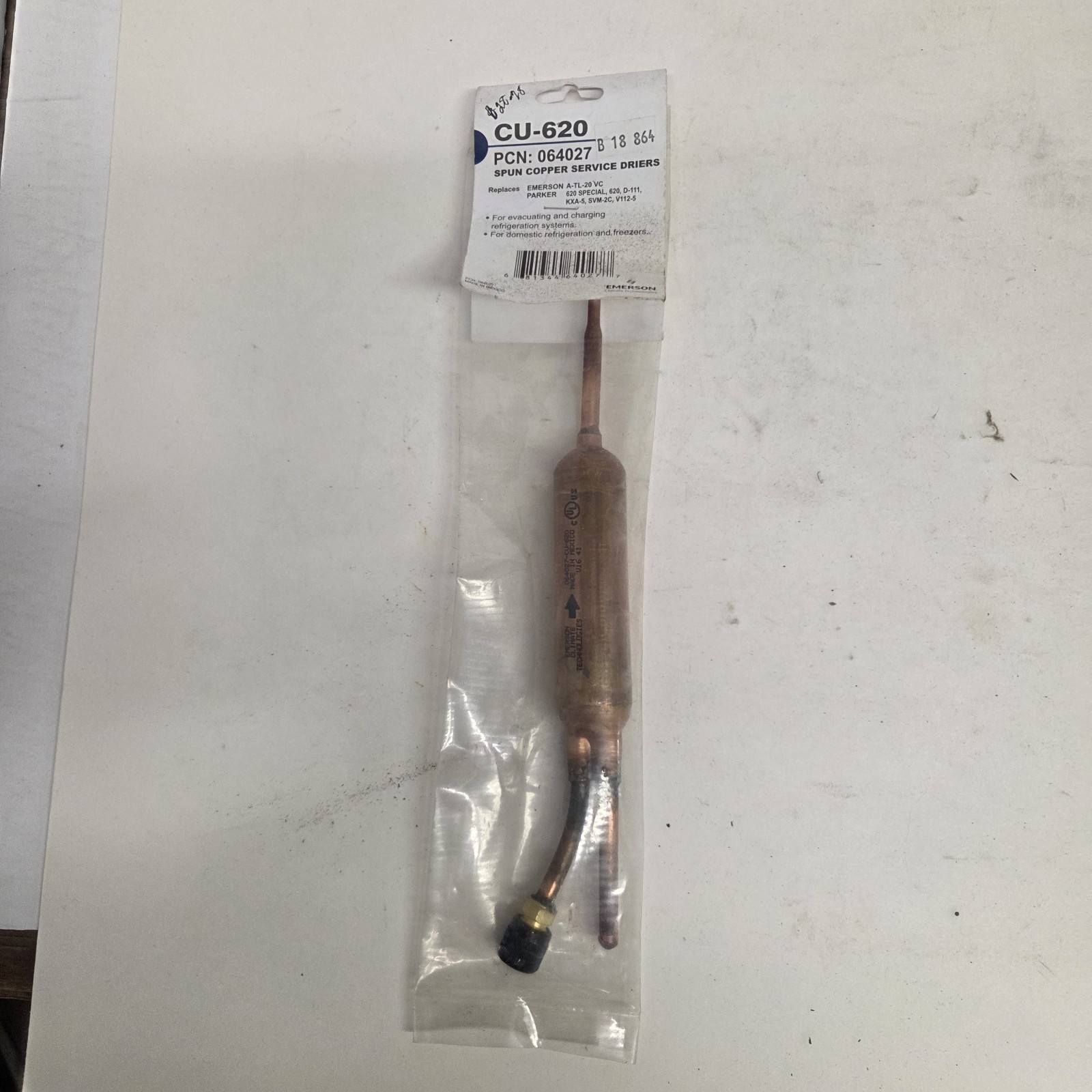 Emerson CU-620 Spun Copper Service Driers PCN: 064027, New