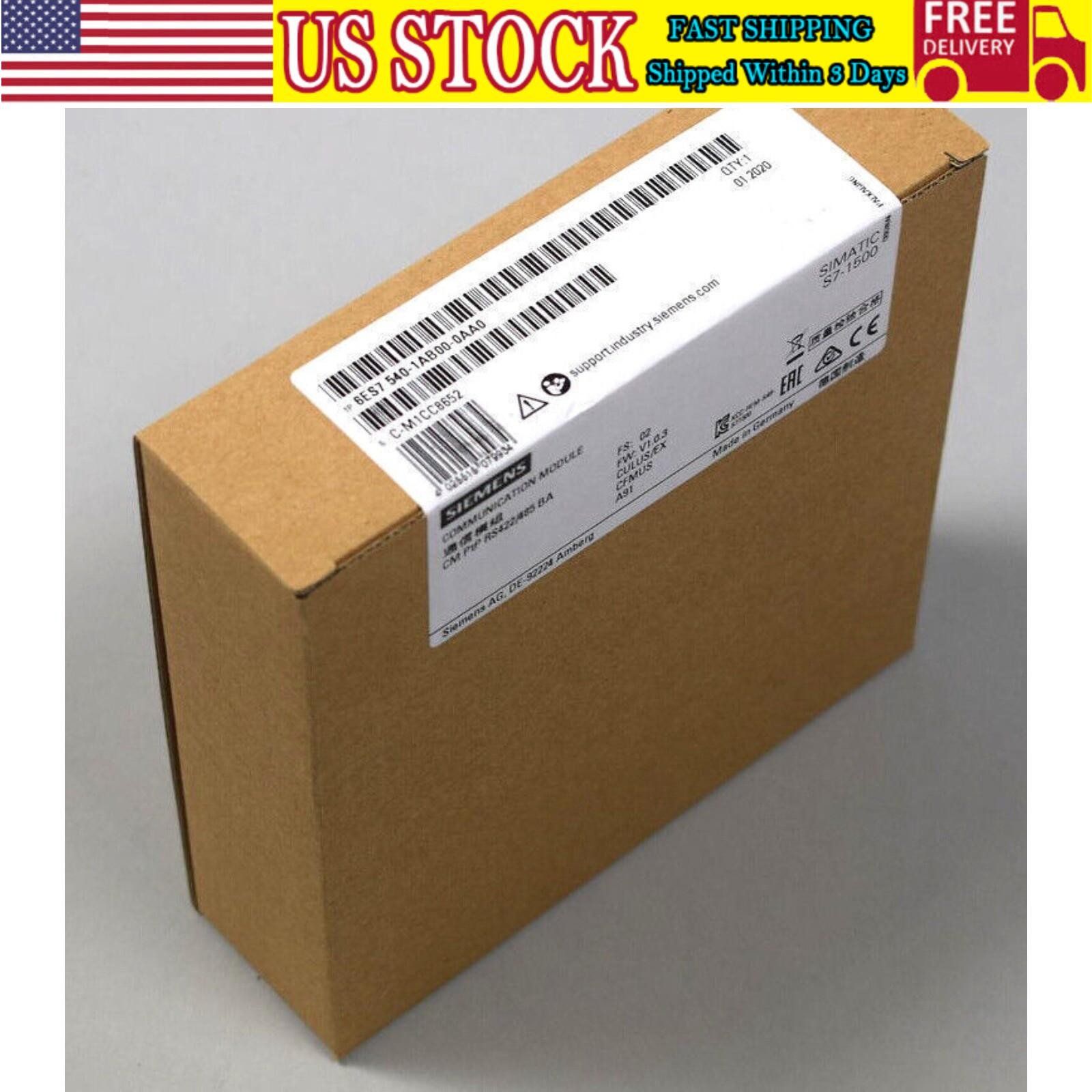 New Siemens 6ES7 540-1AB00-0AA0 6ES7540-1AB00-0AA0 SIMATIC S7-1500