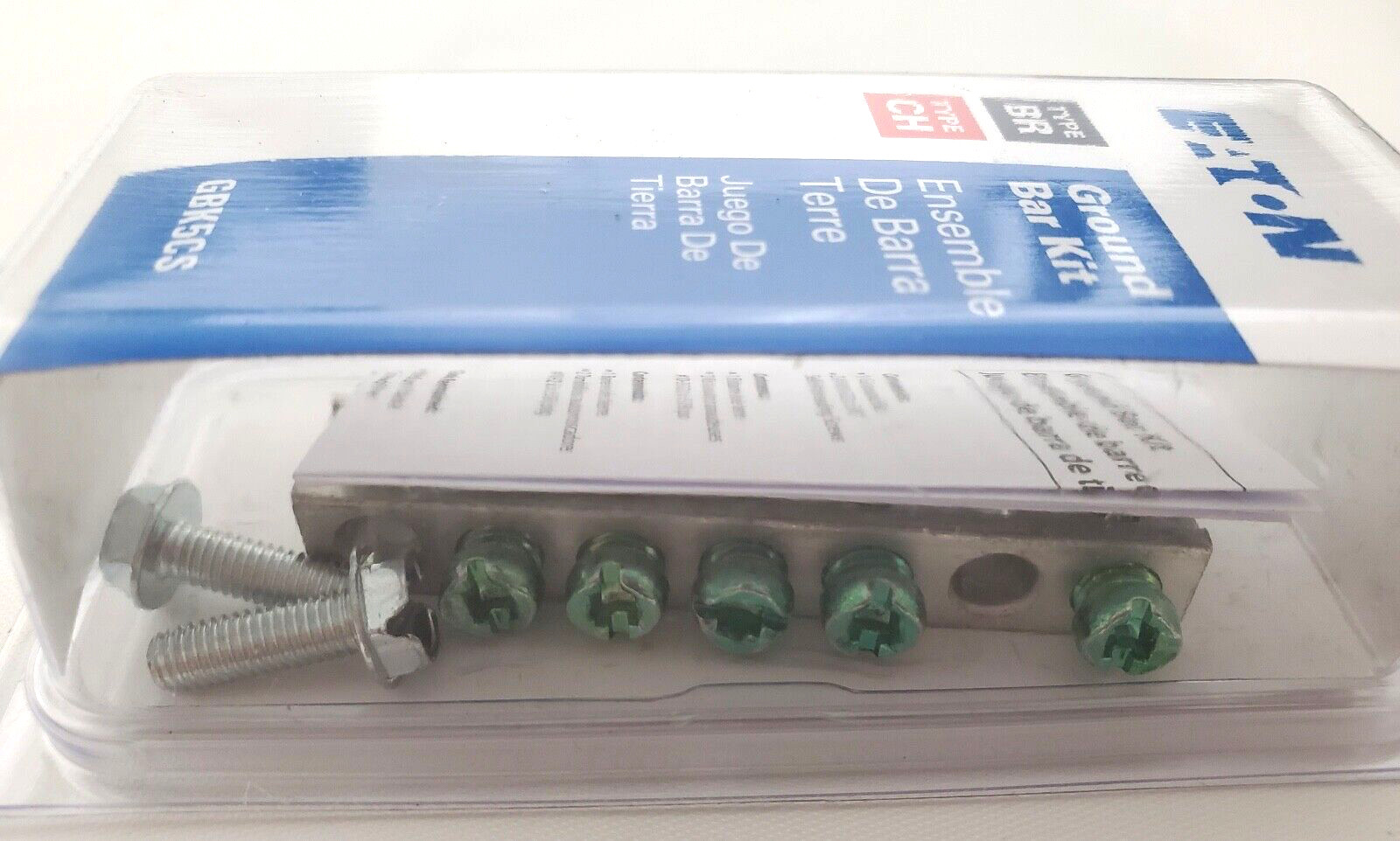 Lot of 10 Eaton GBK5CS Eaton 5 Terminal Ground Bar For CH & BR Load Centers