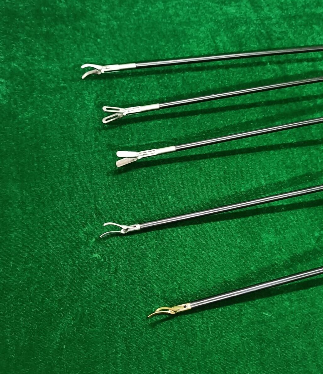 5pc Laparoscopic Bipolar Forceps & Sealer Cutter 5mmx330mm Reusable Instruments