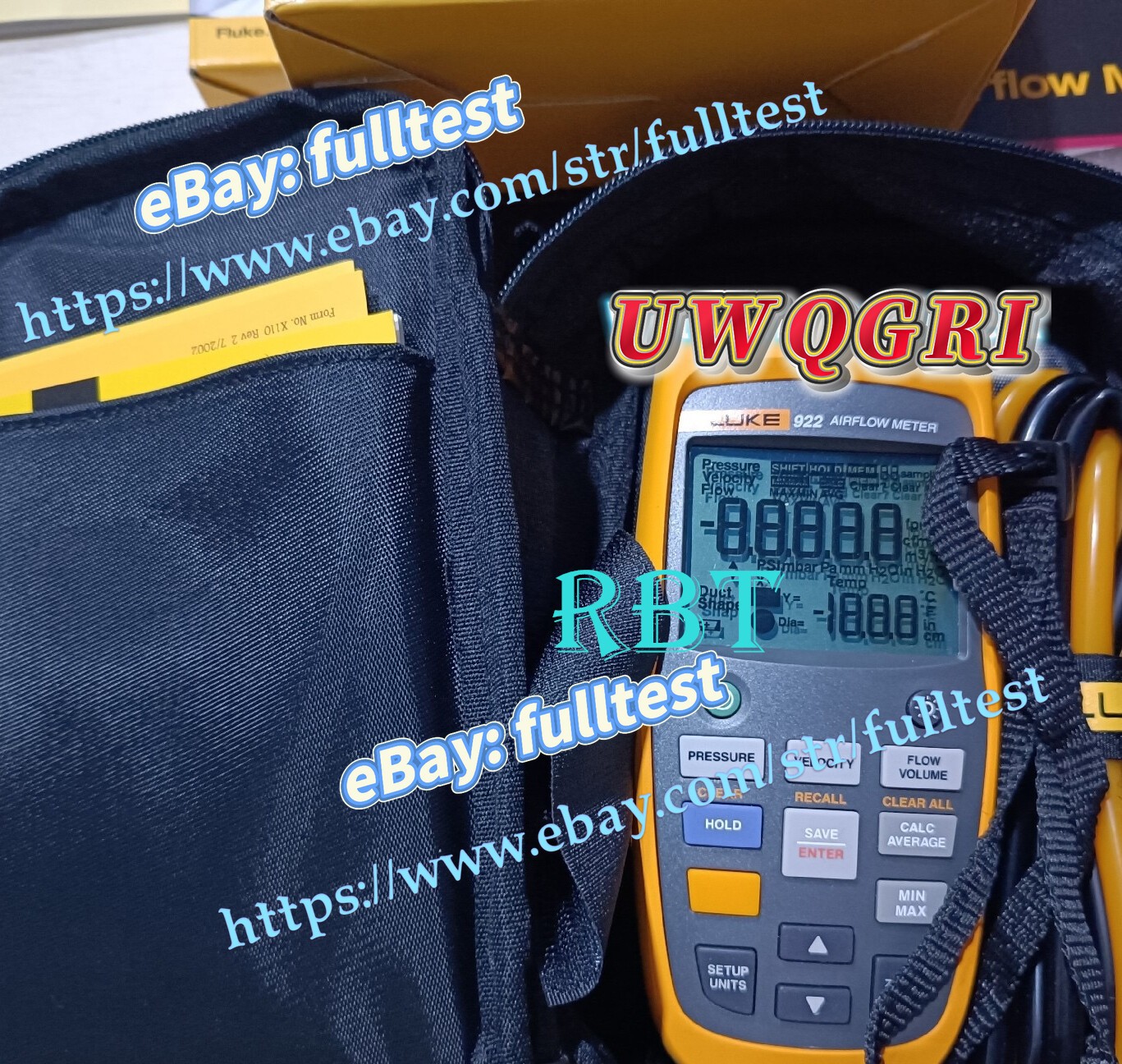 Fluke 922 Differential Pressure Anemometer brand new
