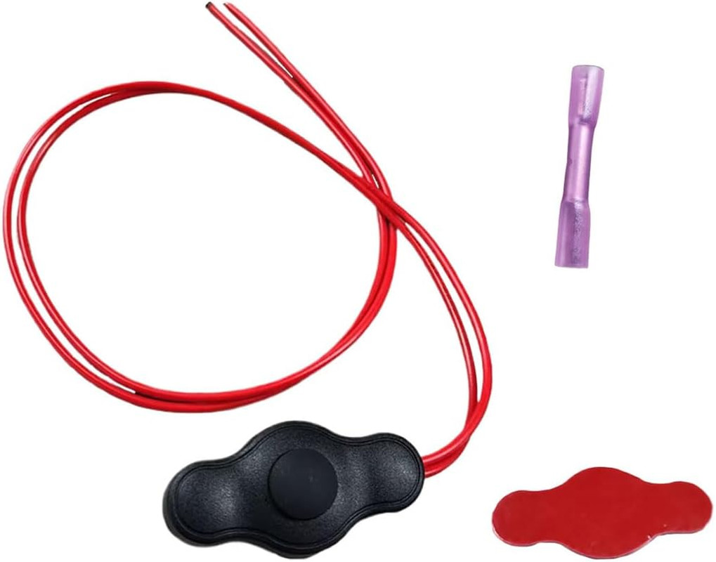 12V Waterproof Push-Button On-Off Switch – Mini Button Switch with Quick Connect