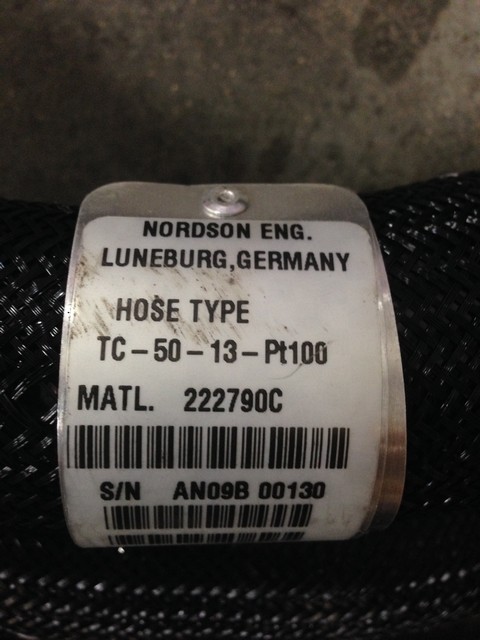 NEW Nordson TC-50-13-Pt100 Heated Hose 16 Foot TC 50 13 Pt100 230°C