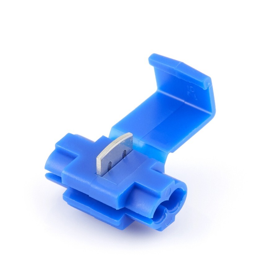Blue Instant Tap Quick Splice Connector 16-14 Gauge Wire Terminal – 100 Pack