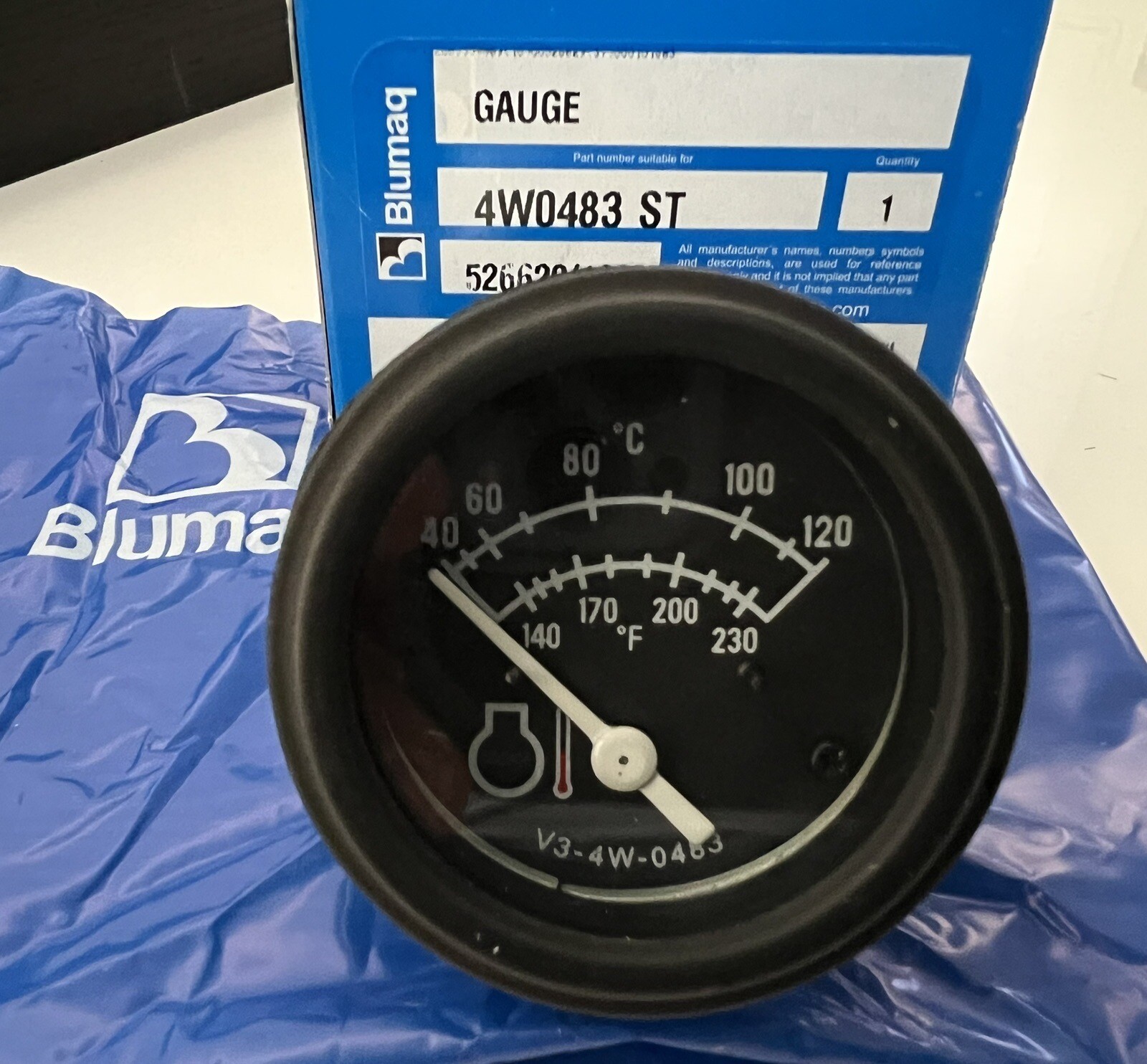 CATERPILLAR GAUGE INDICATOR COOLANT TEMPERATURE 4W-0483 D5H D6M D6H D6M D8N D8R