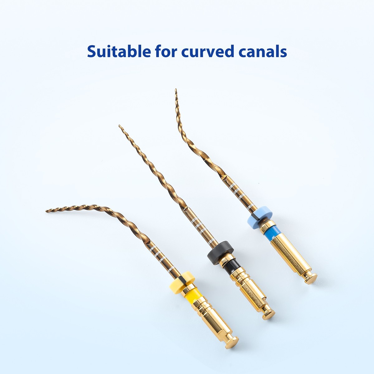 Dental Endodontic Large Taper Endo Rotary Files NiTi Heat Activated 25mm F3/4/5