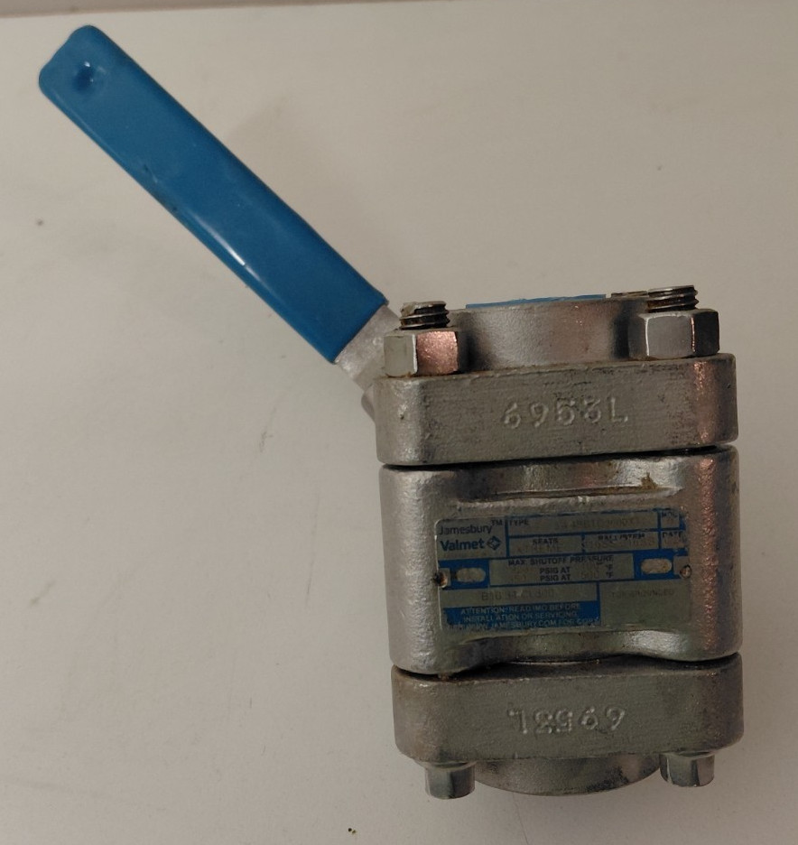 Jamesbury 4BBTG3600XT2 3/4 Inch Ball Valve CF8M, CL800, 0838K