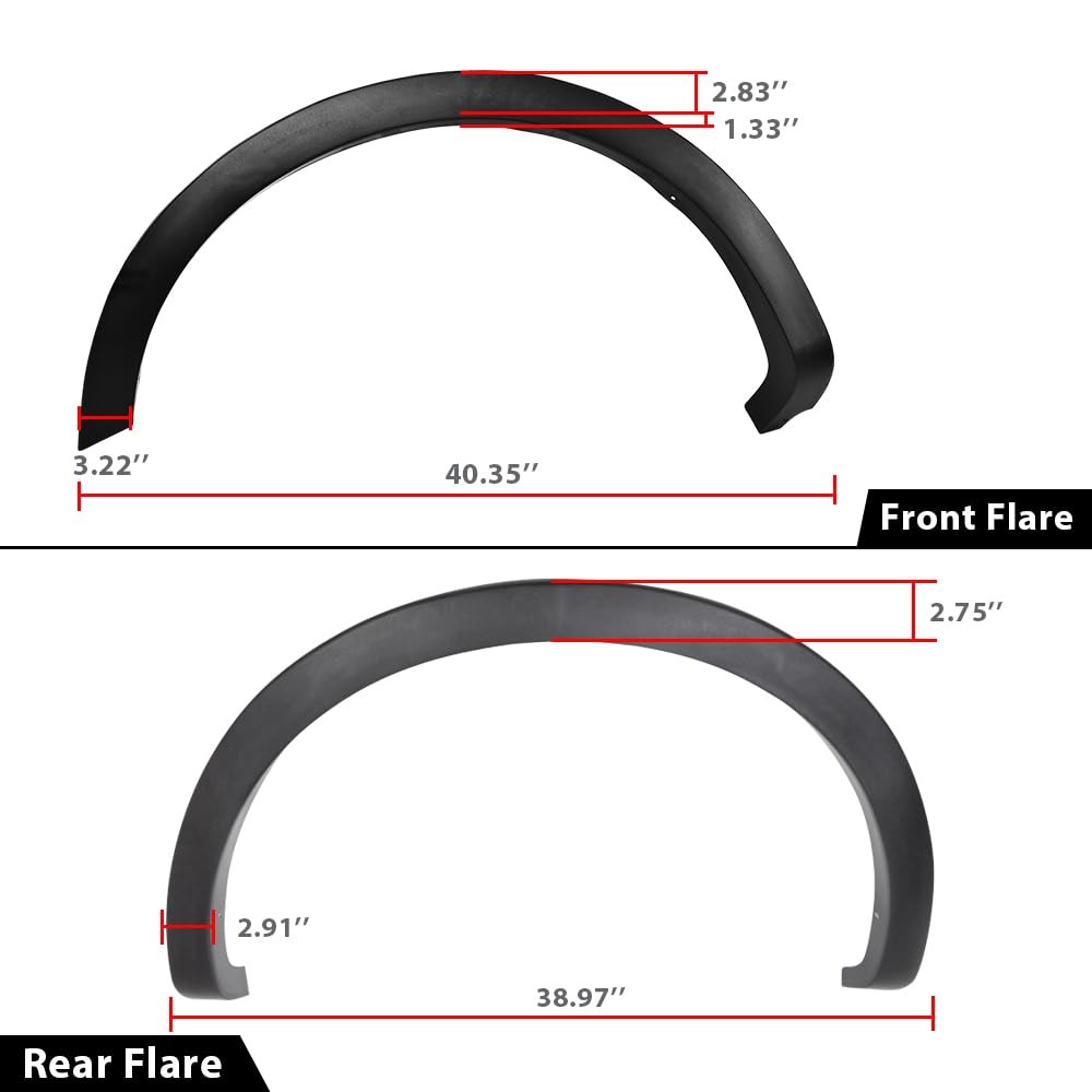 Fender Flares Ford F150 04-08 66/67/78/96 Lincoln Mark LT 07-08 67/78 No Her