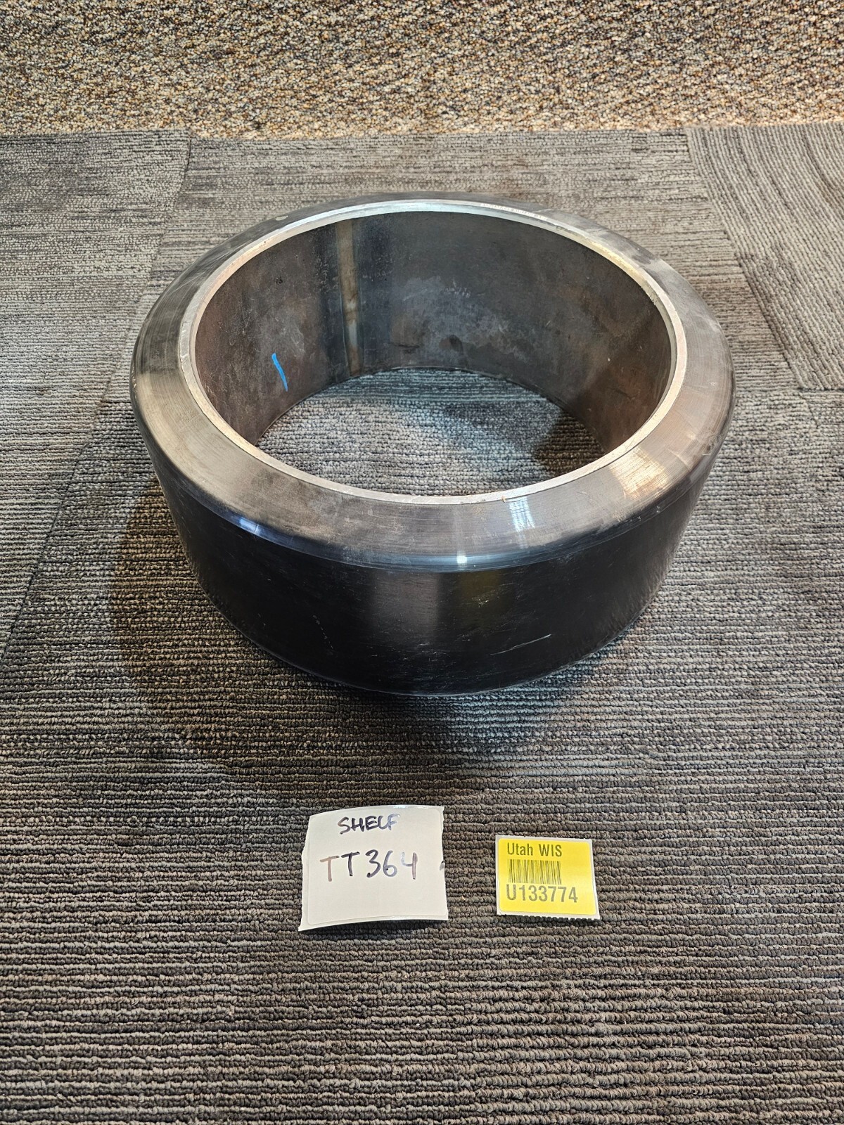 (QTY 1) Smooth Press-On Forklift Tire 6×11.75 S, F0504, FB 8, LK, 21 251