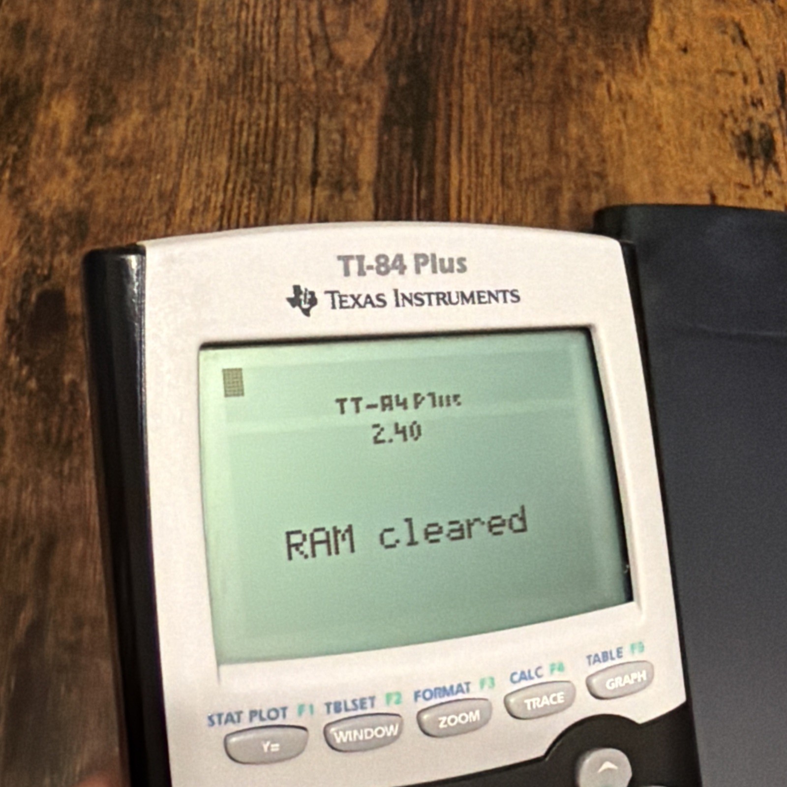 Texas Instruments Ti-84 Plus Graphing Calculator With Cover Works W/ Dead Pixels