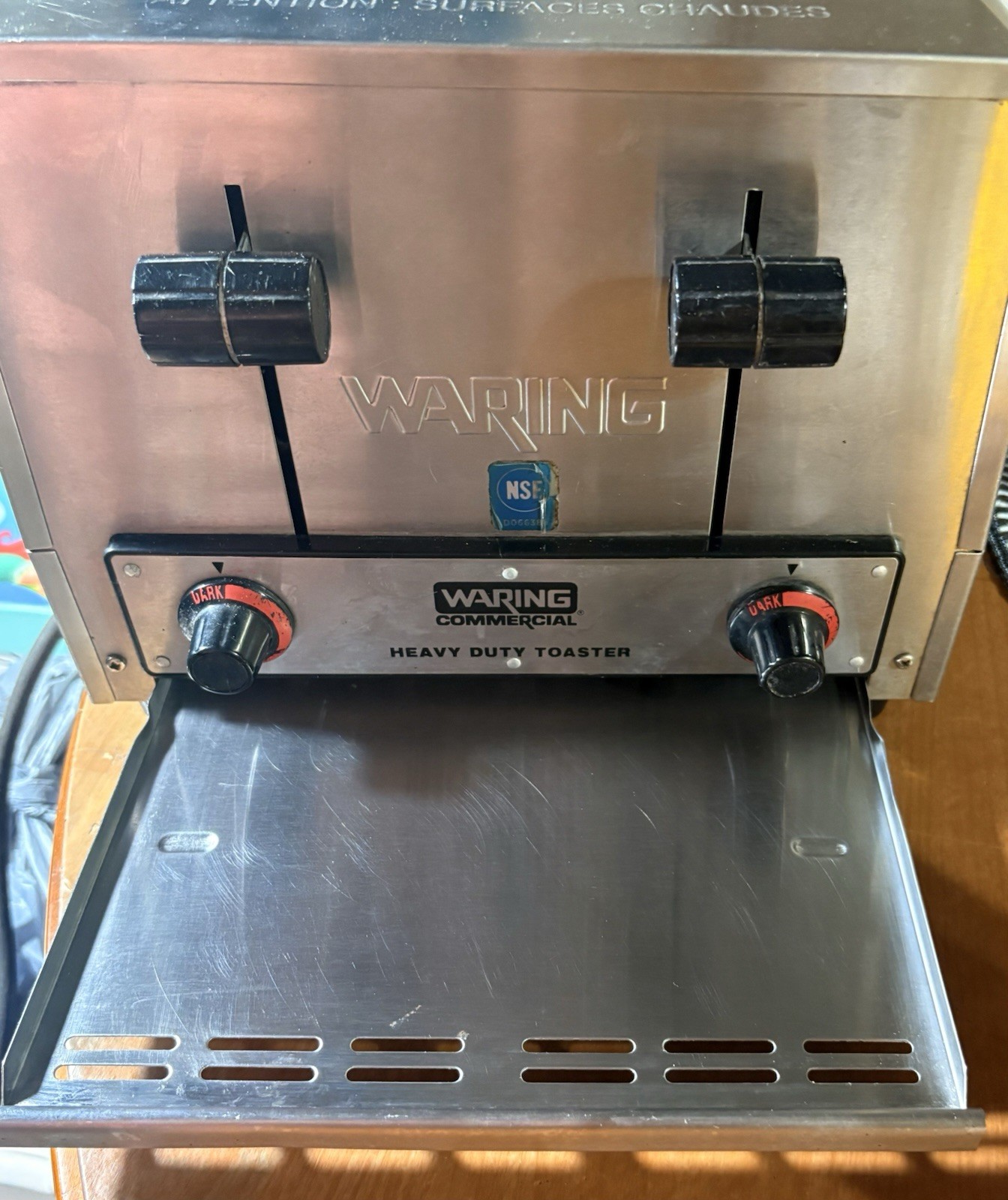 Waring WCT800RC Heavy Duty 4 Slot Commercial Toaster 120v~Tested~Works