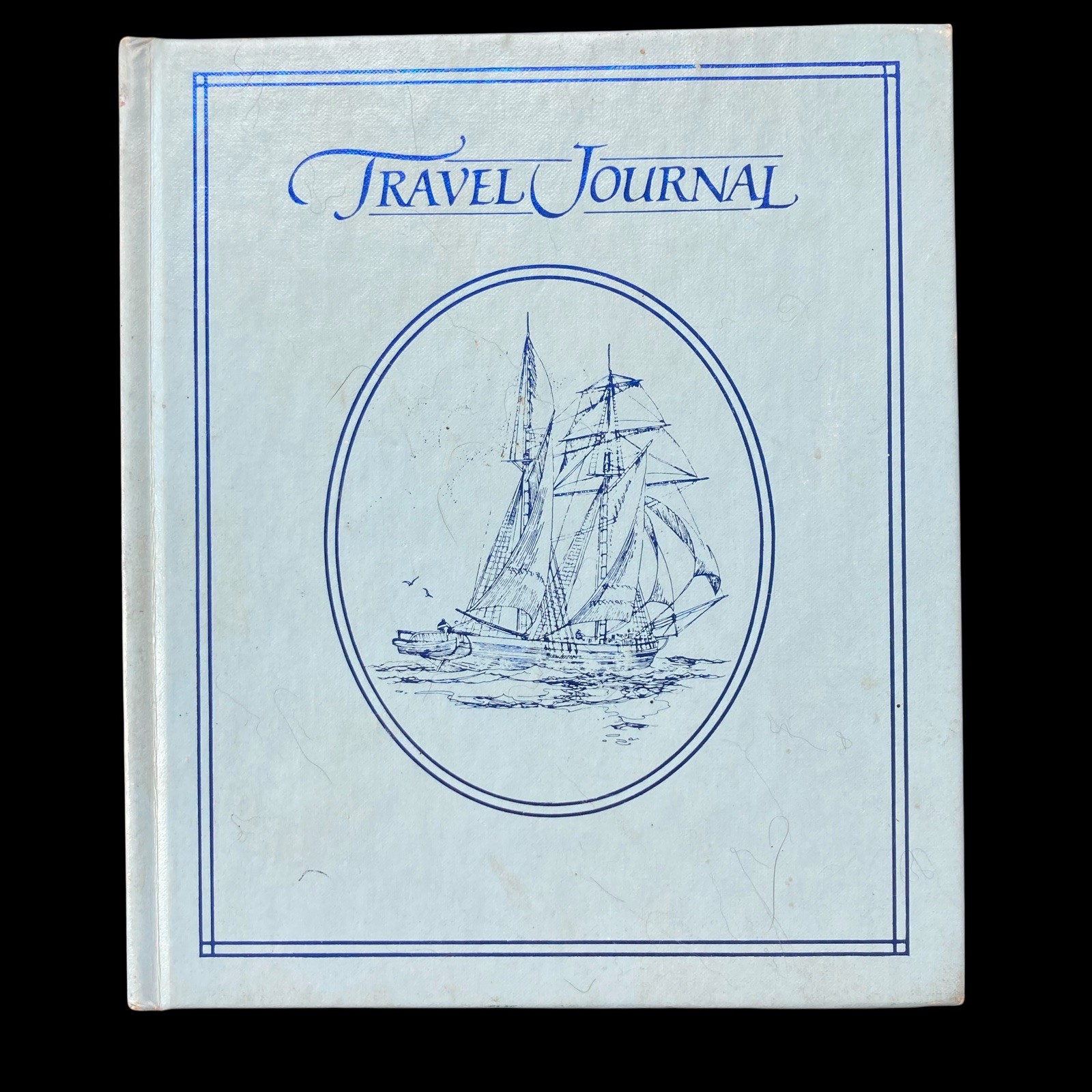 VINTAGE 1980 Hardcover Travel Journal Hallmark Blank Unused Maps