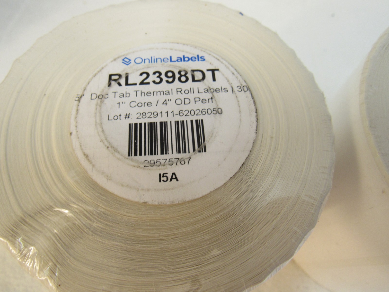OnlineLabels 4″ x 6.75″ Thermal Roll Labels With Doc Tag RL2398DT