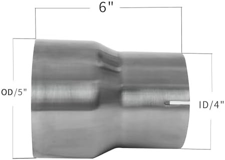 4 Inch Exhaust Adapter, T304 Stainless Steel Exhaust Coupler (SS Tubo),Pipe Hitc