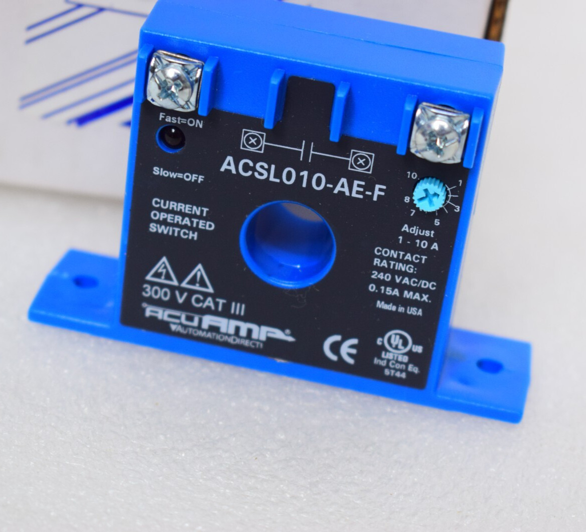 AUTOMATION DIRECT ACUAMP ACSL010-AE-F AC CURRENT SWITCH 240VDC