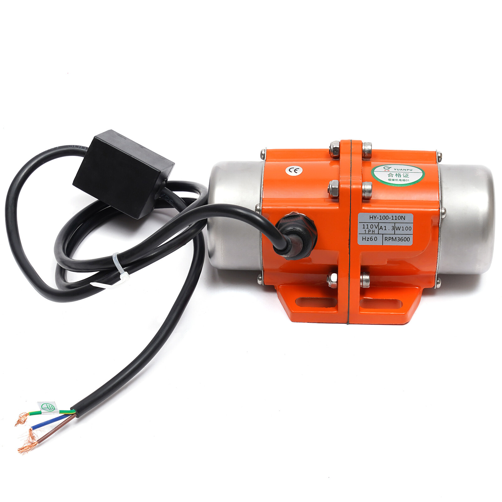 100W 110V Single?Phase Vibration Motor For Concrete With Adjustable Eccentricity