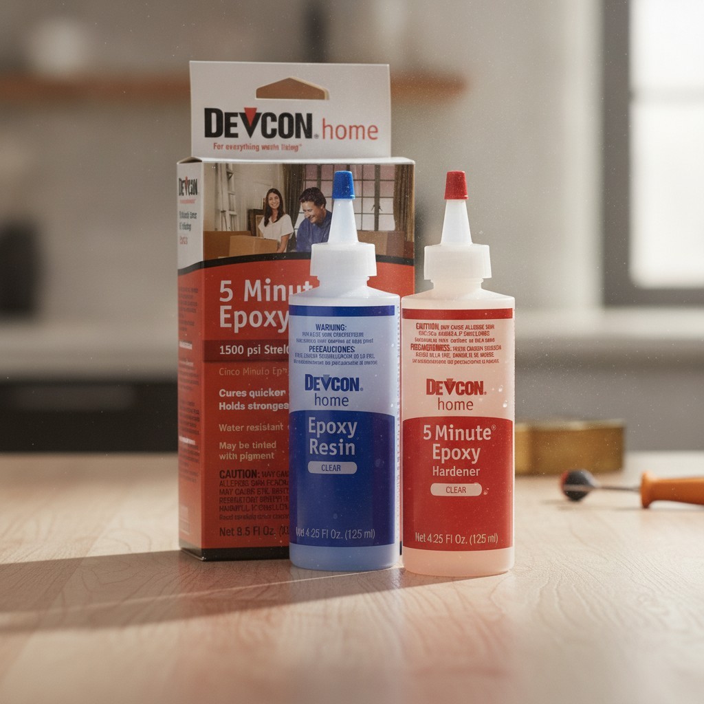 Epoxy Glue Strong Fast Drying Water Resistant Clear Bond 2 Bottles