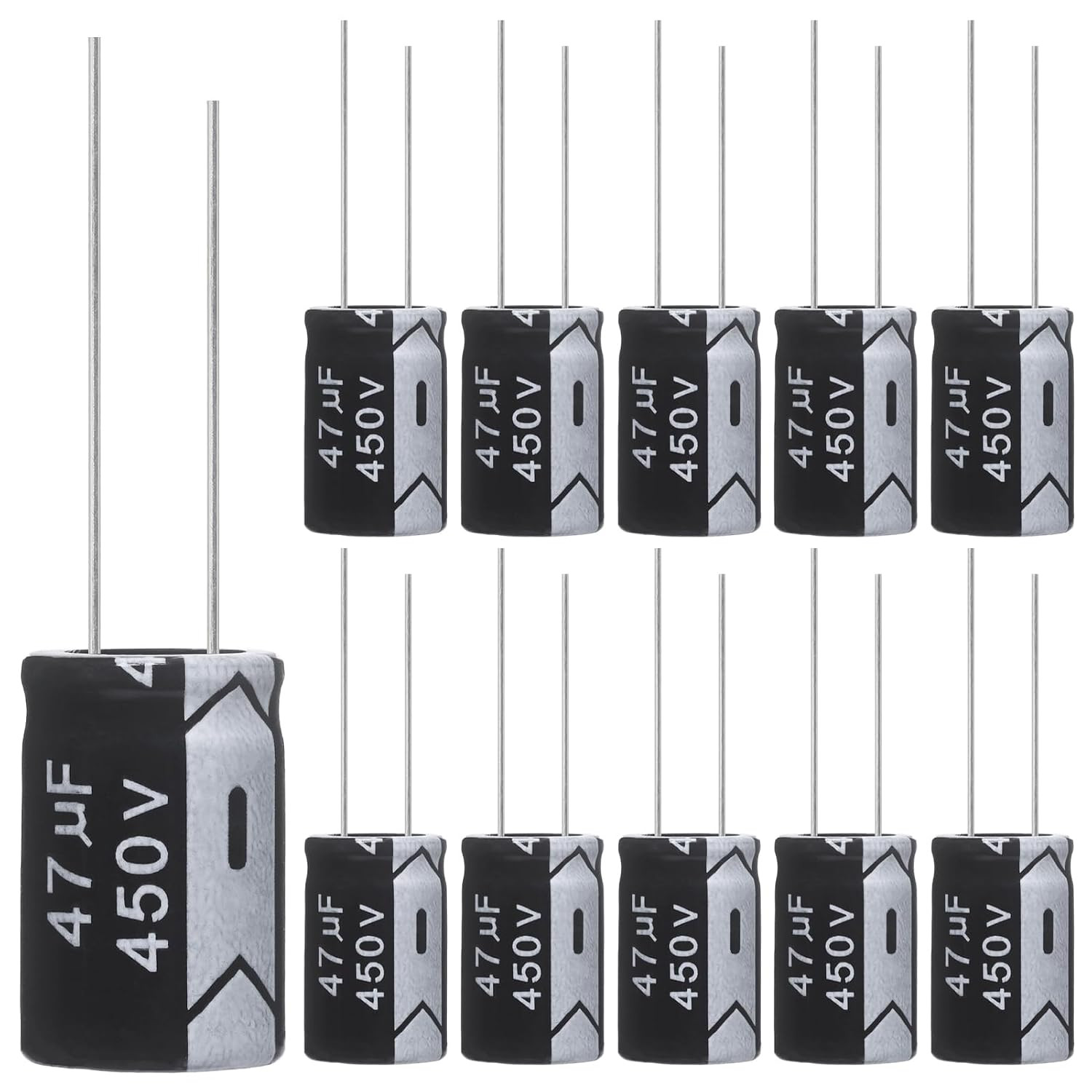 47Uf 450V 16X25Mm Electrolytic Capacitor 47 UF MFD 450 Volt 0.63X0.98In