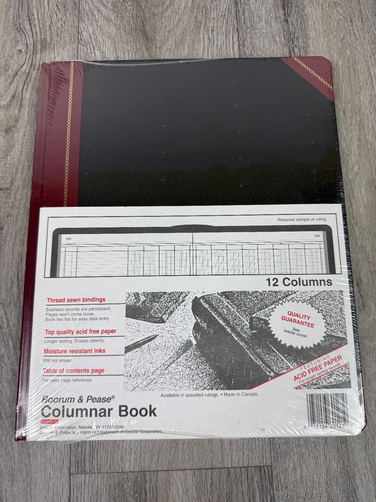 Boorum & Pease Columnar Book 12 column 1602½-150-12 150 pgs (12¼» x 10⅛ «) NoS