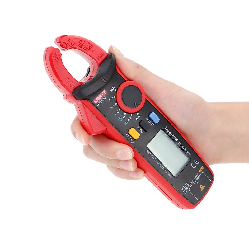 UNI-T UT210D Mini Clamp Meter NCV True RMS AC/DC Current Voltage Temperature