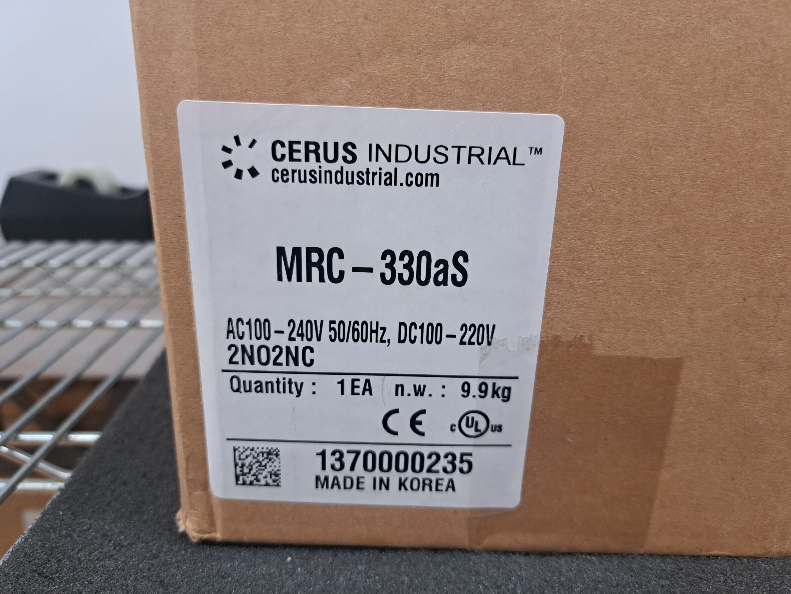New, Cerus Industrial, MRC-330A-100V, CONTACTOR AC100-240V 50/60Hz, DC100-220V