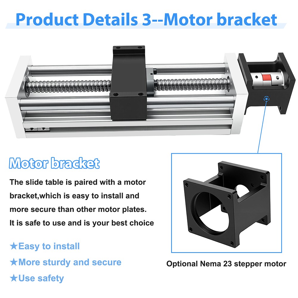 High Precision Sliding Table Linear Guide Rail Stage Actuator Ball Screw Motion