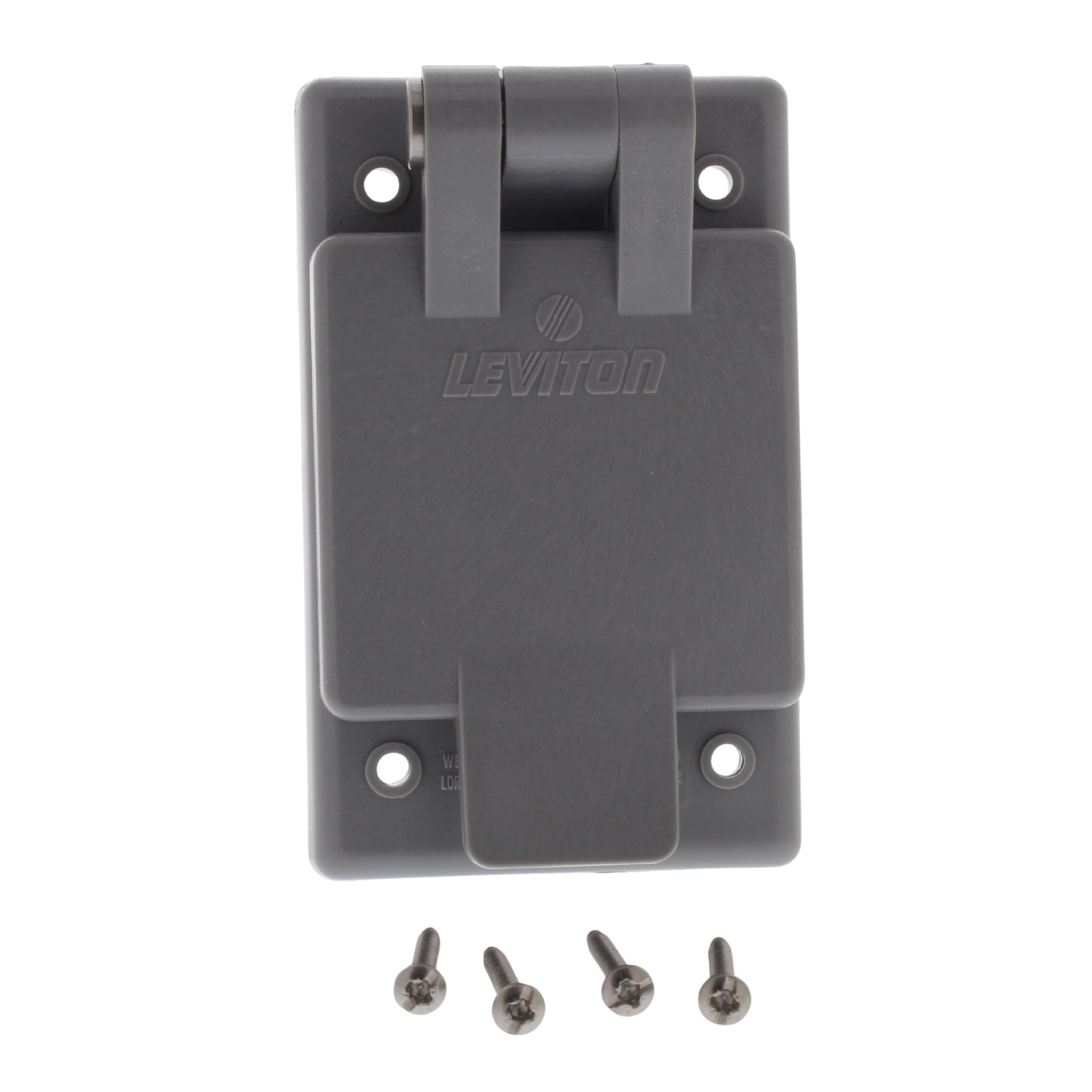 Leviton 5279-FWP Industrial 15A Flanged Outlet Weather Resistant Cover 5-15 125V