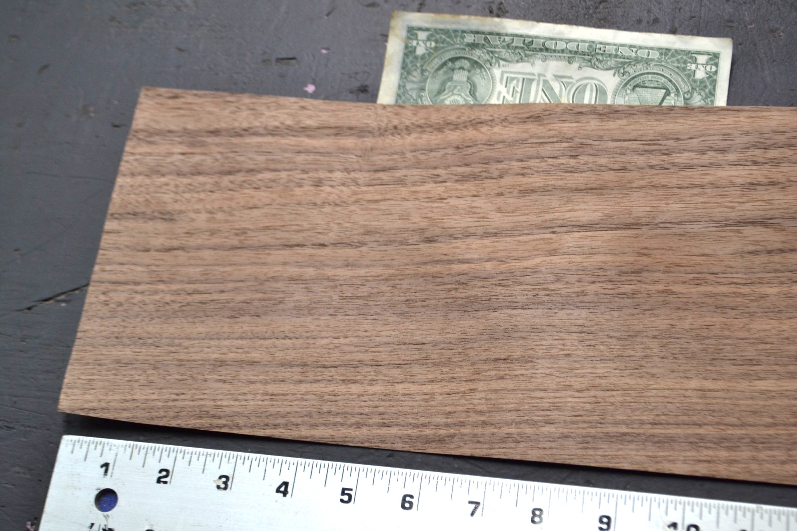 Walnut Raw Wood Veneer Sheet 6 x 14.5 inches 1/42nd BARGAIN 42083-57