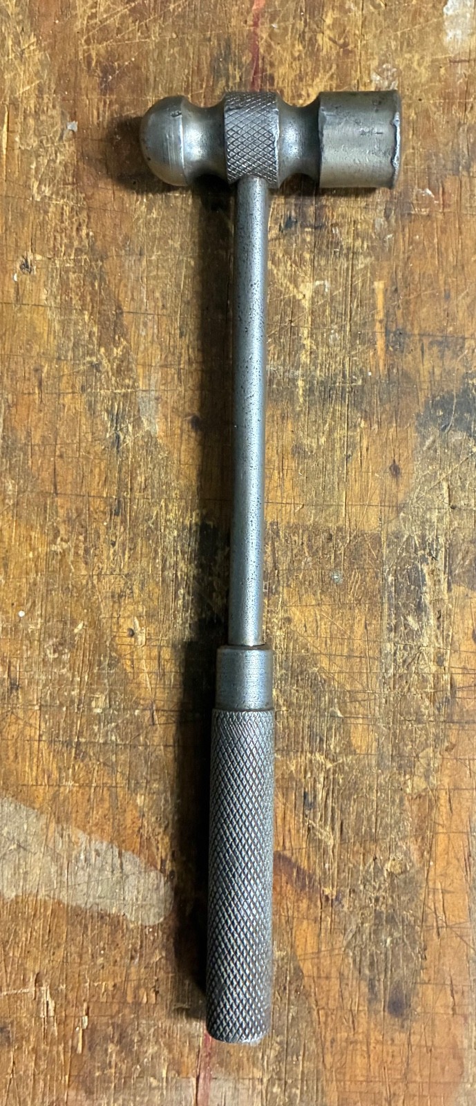 All Metal Small Machinist 9 .oz Ball Peen Hammer 8″ Knurled Handle
