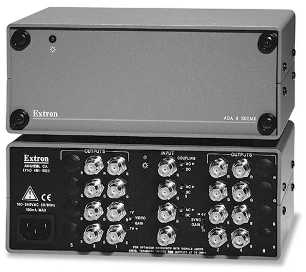 Extron ADA 4 300MX HV RGB Distribution Amplifier, 4 Outputs