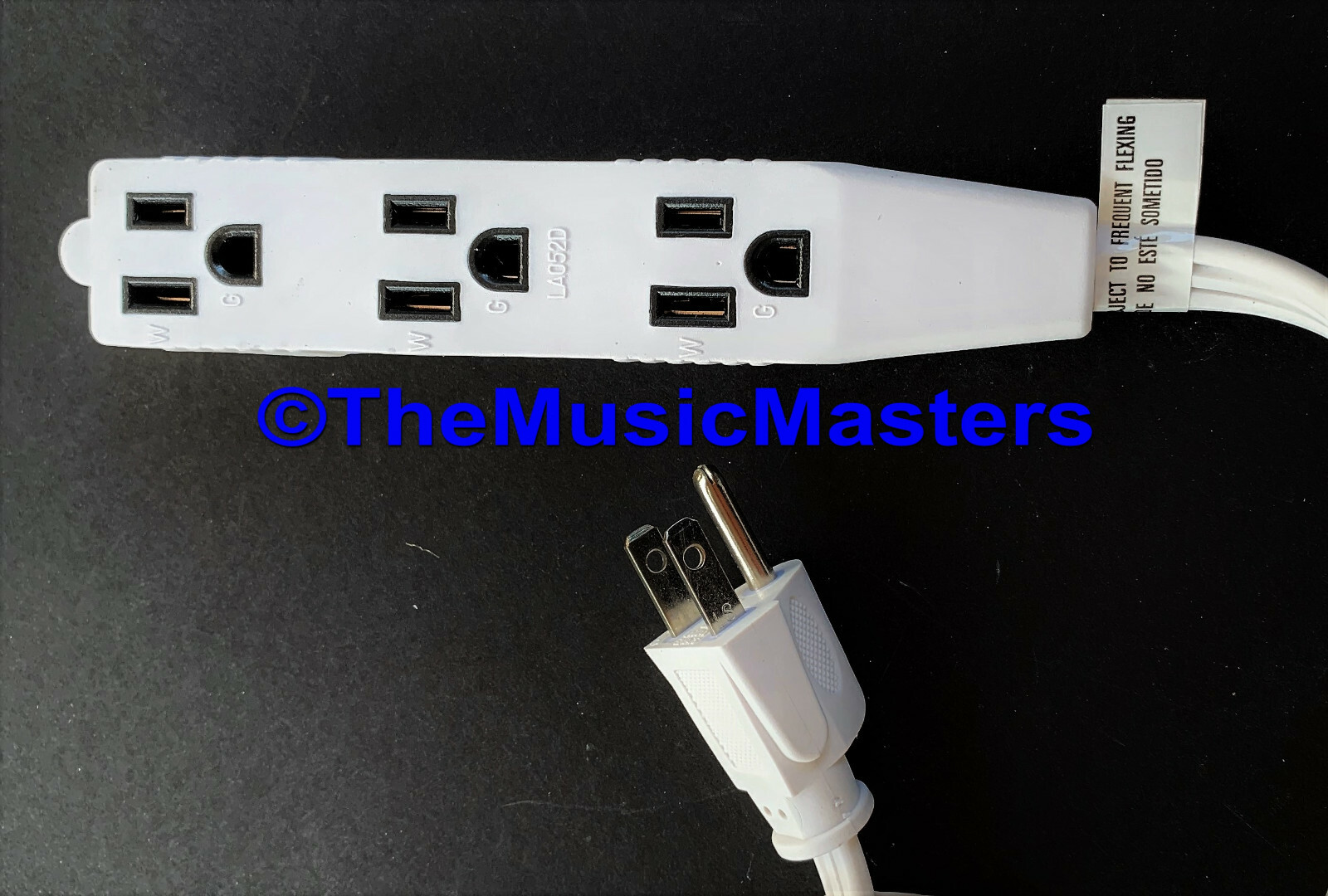 3 Outlet 6 ft Electric AC Extension Cord 3-Way Splitter Power Adapter Cord Cable