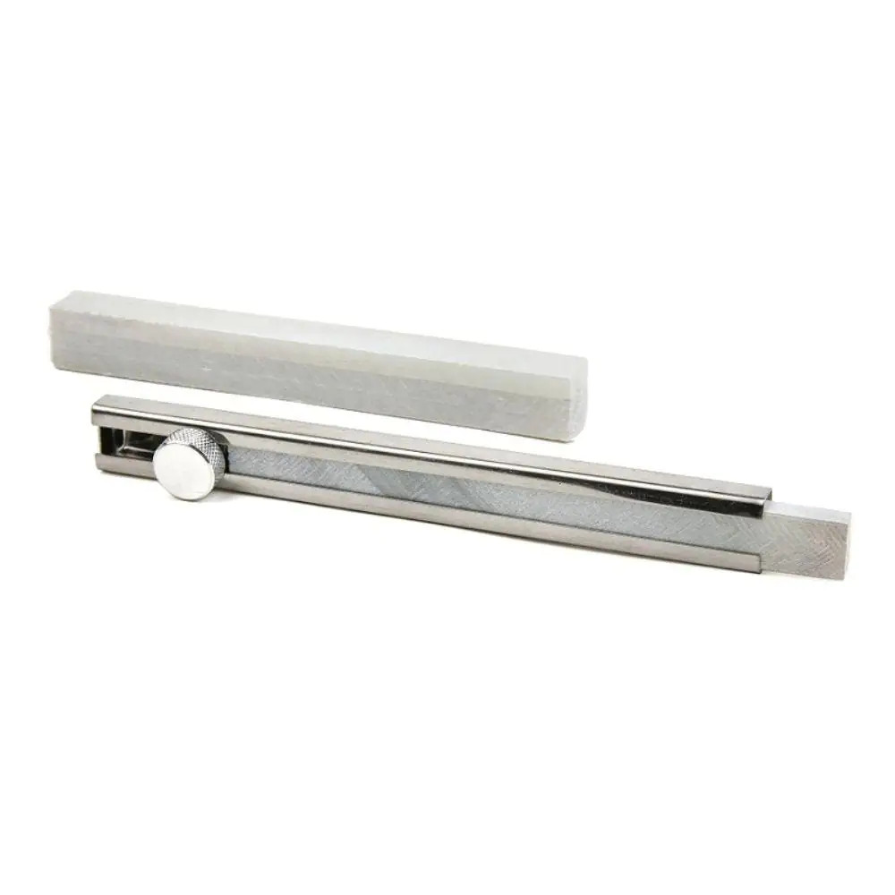 Flat Soapstone Holder Soap Stones Welding Marking Steel Built-In Sharpener Steel
