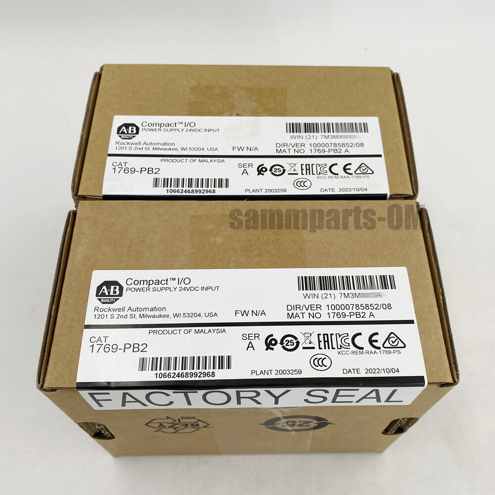 AB 1769-PB2 / A CompactLogix DC 2A/0.8A Power Supply 1769PB2 New Factory Sealed