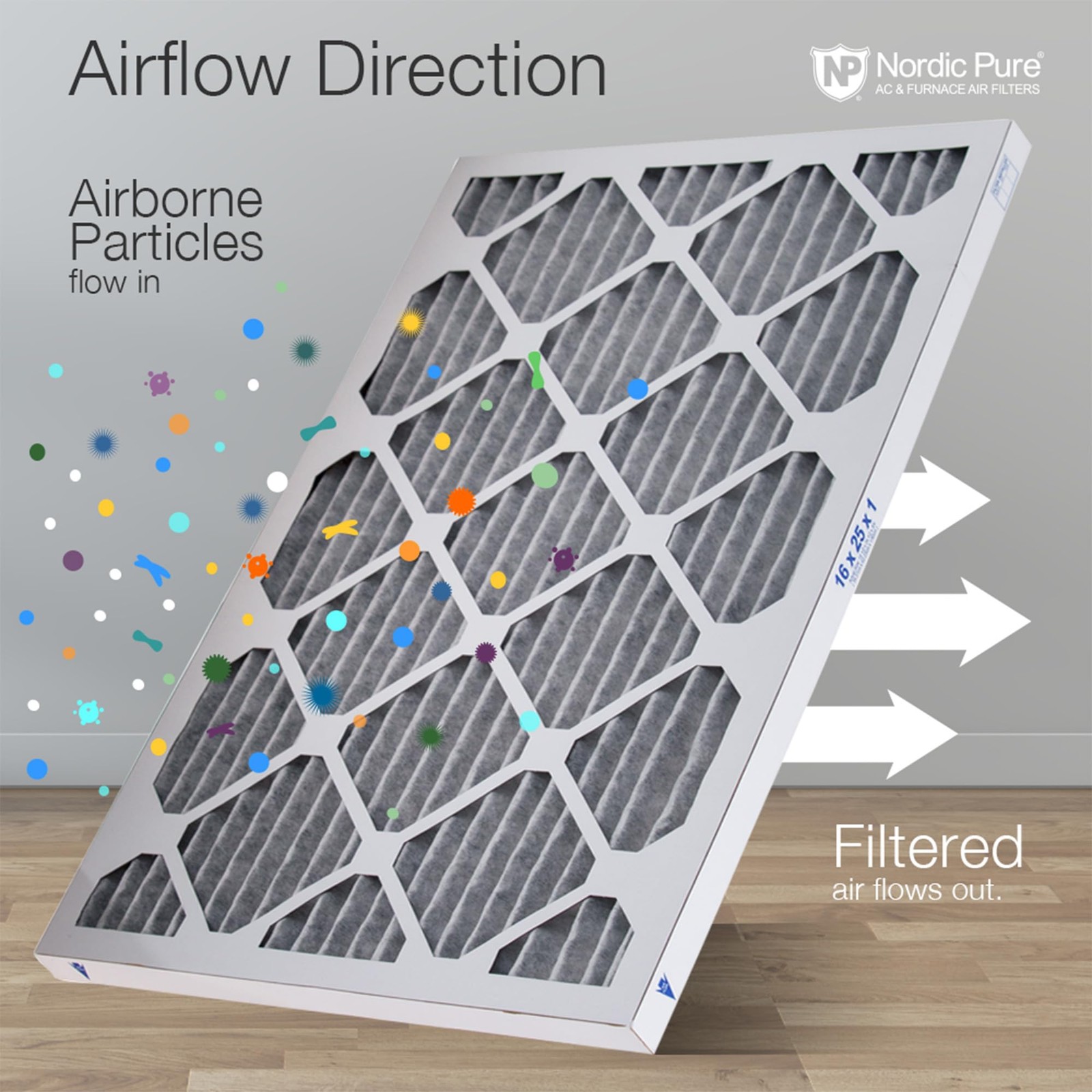 Nordic Pure 14X30X1 Actual Size 13 15/16 X 29 15/16 X 3/4 Furnace Air Filters