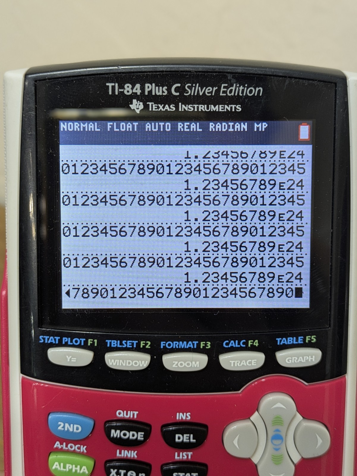 TI-84 Plus C Silver Edition Graphing Calculator PINK w Charging Cable TESTED