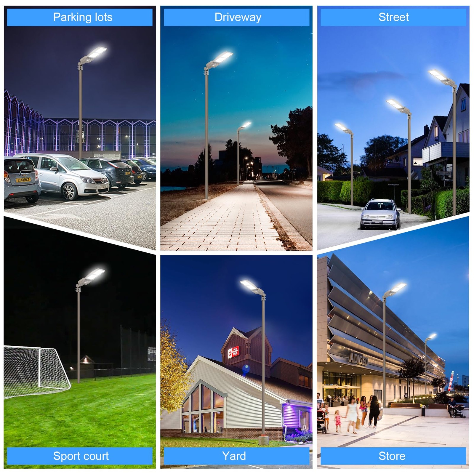 400W LED Parking Lot Light 56000 Lumen,Flood Light Outdoor Street Stadium Light