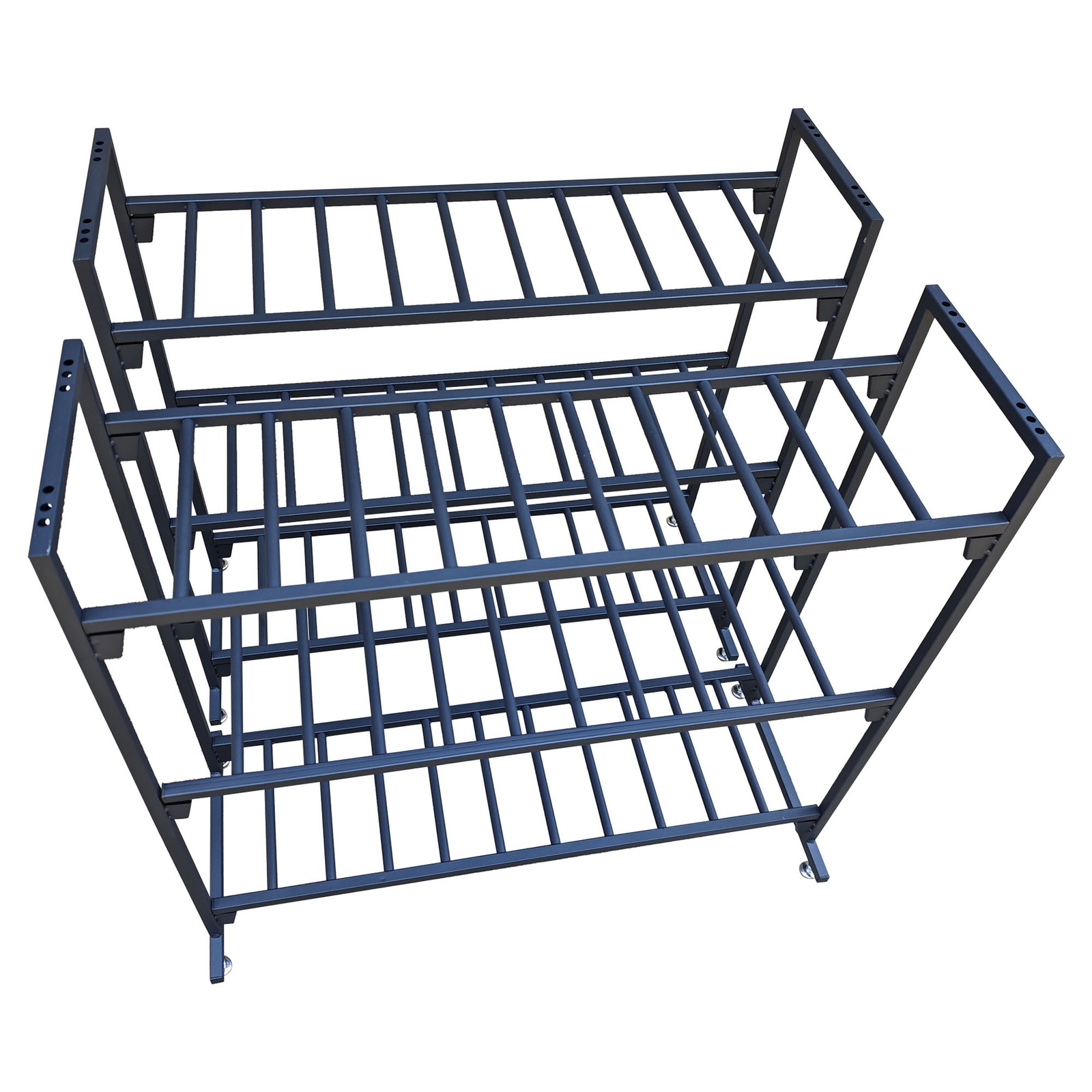 2 MotoProducts Battery Storage Rack holds 300 Pounds PER SHELF No tools required